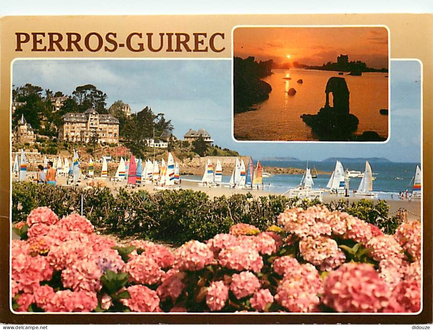 Carte Postale - 22 - Perros-Guirec - Multivues - Fleurs - Flamme Postale de Perros-Guirec - CPM - Voir Scans Recto-Verso