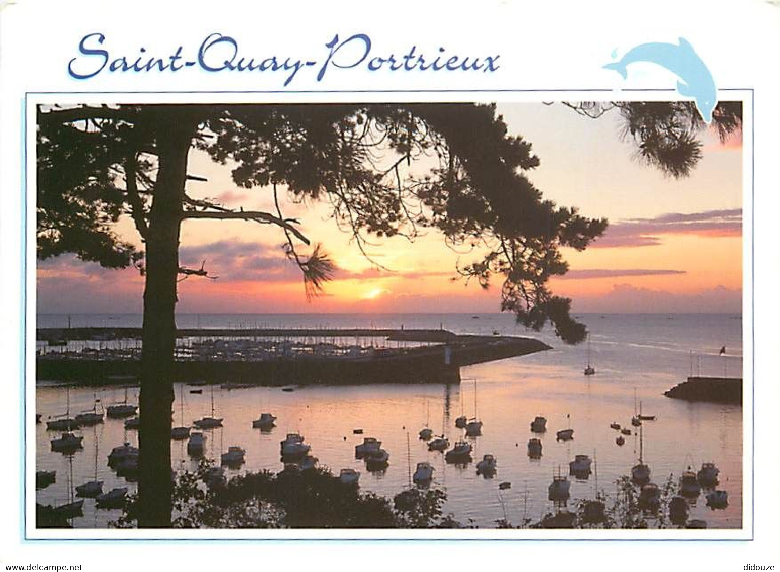 Carte Postale - 22 - Saint Quay Portrieux - Le port au petit jour - Flamme Postale de Saint Quay Portrieux - CPM - Voir