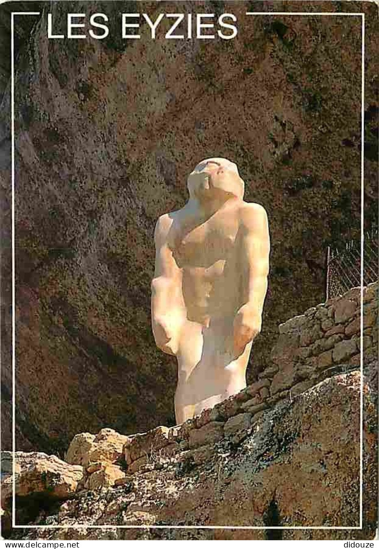 Carte Postale - 24 - Les Eyzies - Capitale de la Préhistoire - L'homme Préhistorique - Flamme Postale de Les Eyzies - CP