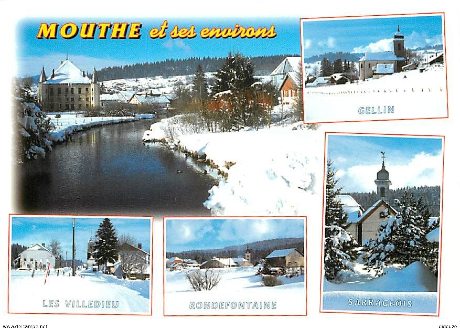 Carte Postale - 25 - Mouthe - Et ses environs - Multivues - Hiver - Neige - CPM - Voir Scans Recto-Verso - Poscard - Car