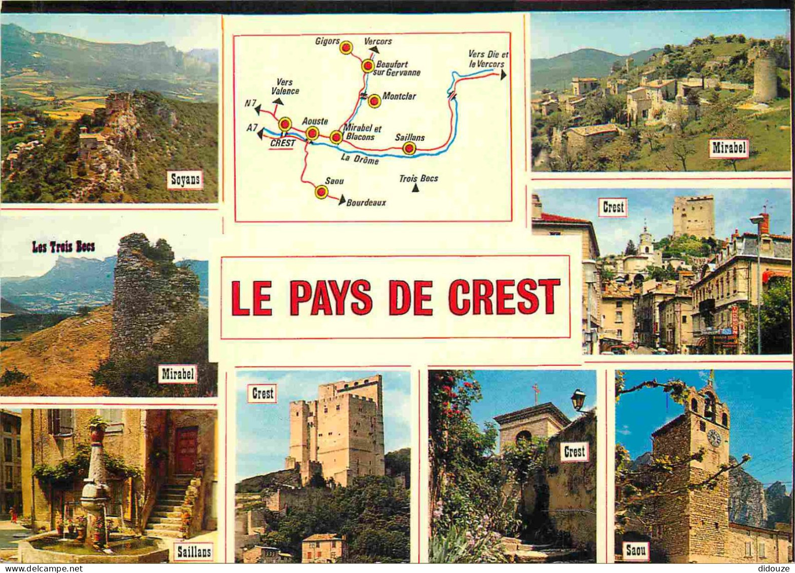 Carte Postale - 26 - Crest - Le Pays de Crest - Multivues - CPM - Voir Scans Recto-Verso - Poscard - Carta Postal -  Pos