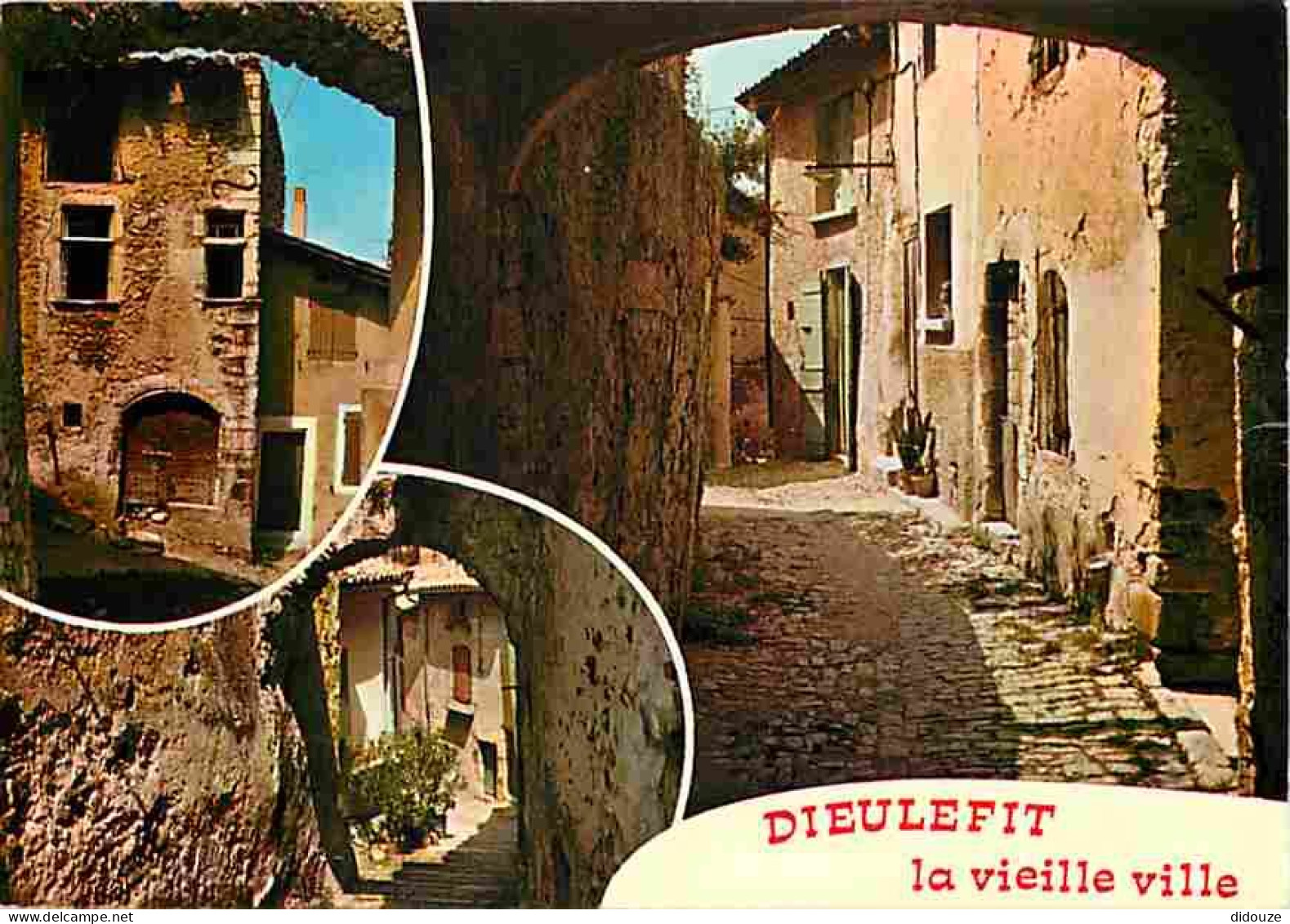 Carte Postale - 26 - Dieulefit - La vieille ville - Multivues - Flamme Postale de Dieulefit - CPM - Voir Scans Recto-Ver