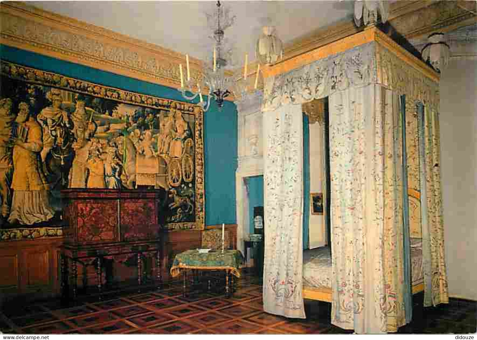 Carte Postale - 26 - Grignan - Intérieur du Château - Chambre du Comte de Grignan - Meubles d'époque - Art Tapisserie -