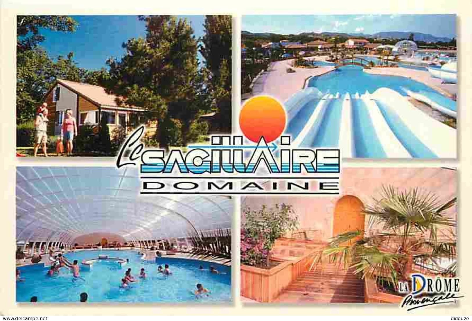 Carte Postale - 26 - Nyons - Domaine Le Sagittaire - Le centre aquatique - Multivues - Flamme Postale de Nyons - CPM - V