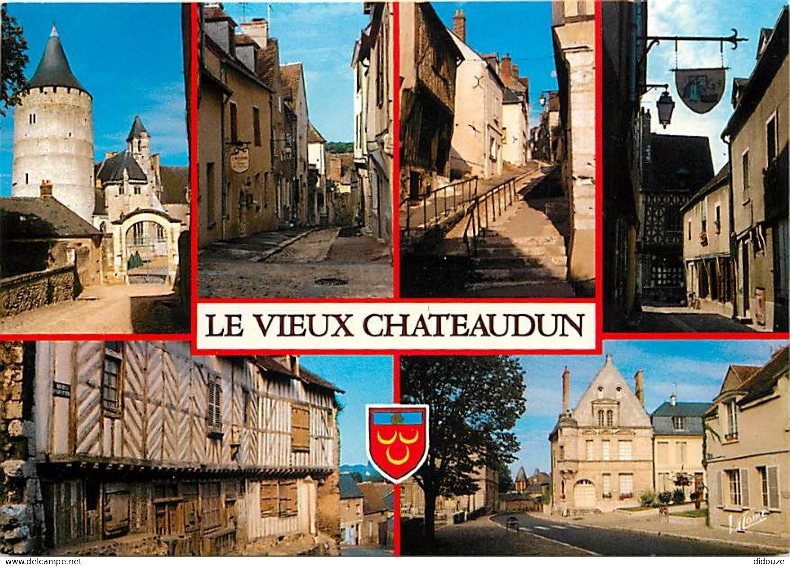 Carte Postale - 28 - Chateaudun - Le Vieux Chateaudun - Multivues - Blasons - CPM - Voir Scans Recto-Verso - Poscard - C