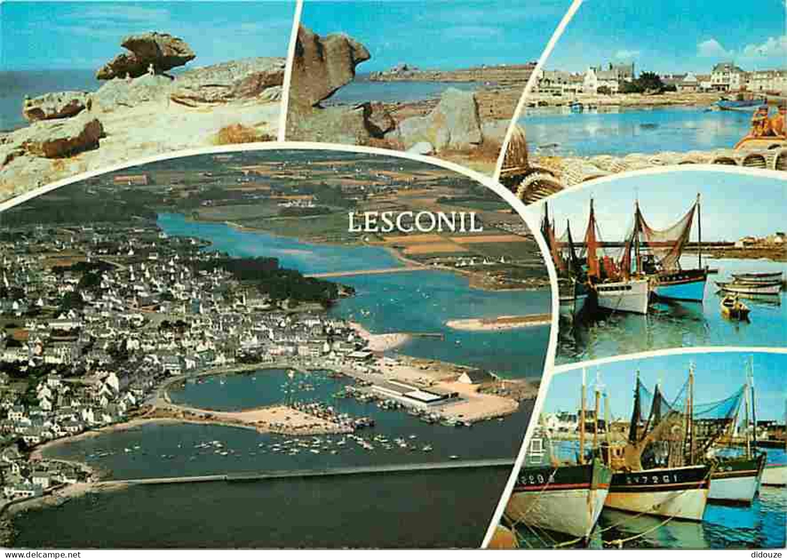 Carte Postale - 29 - Lesconil - Multivues - Bateaux - Voir Scans Recto Verso
