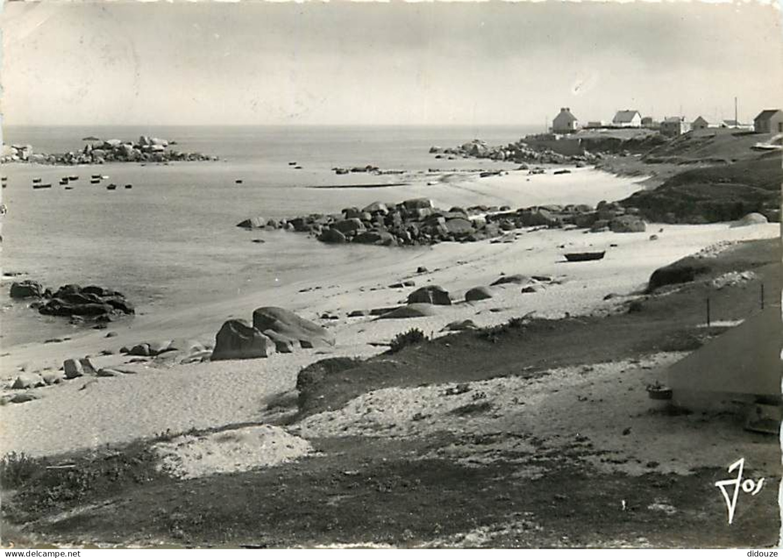 Carte Postale - 29 - Plouescat - Porz-Guen, la Plage et le Port - CPSM grand format - Voir Scans Recto-Verso - Poscard -