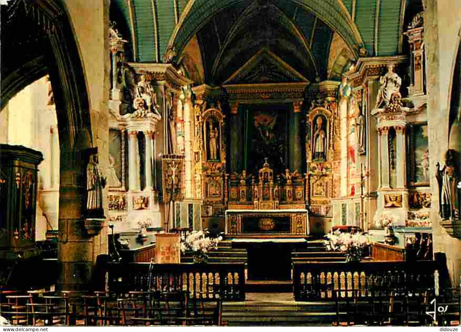 Carte Postale - 29 - Sizun - Eglise Saint Suliau - Le Choeur - Maitre-Autel à pavillon - Voir Scans Recto Verso