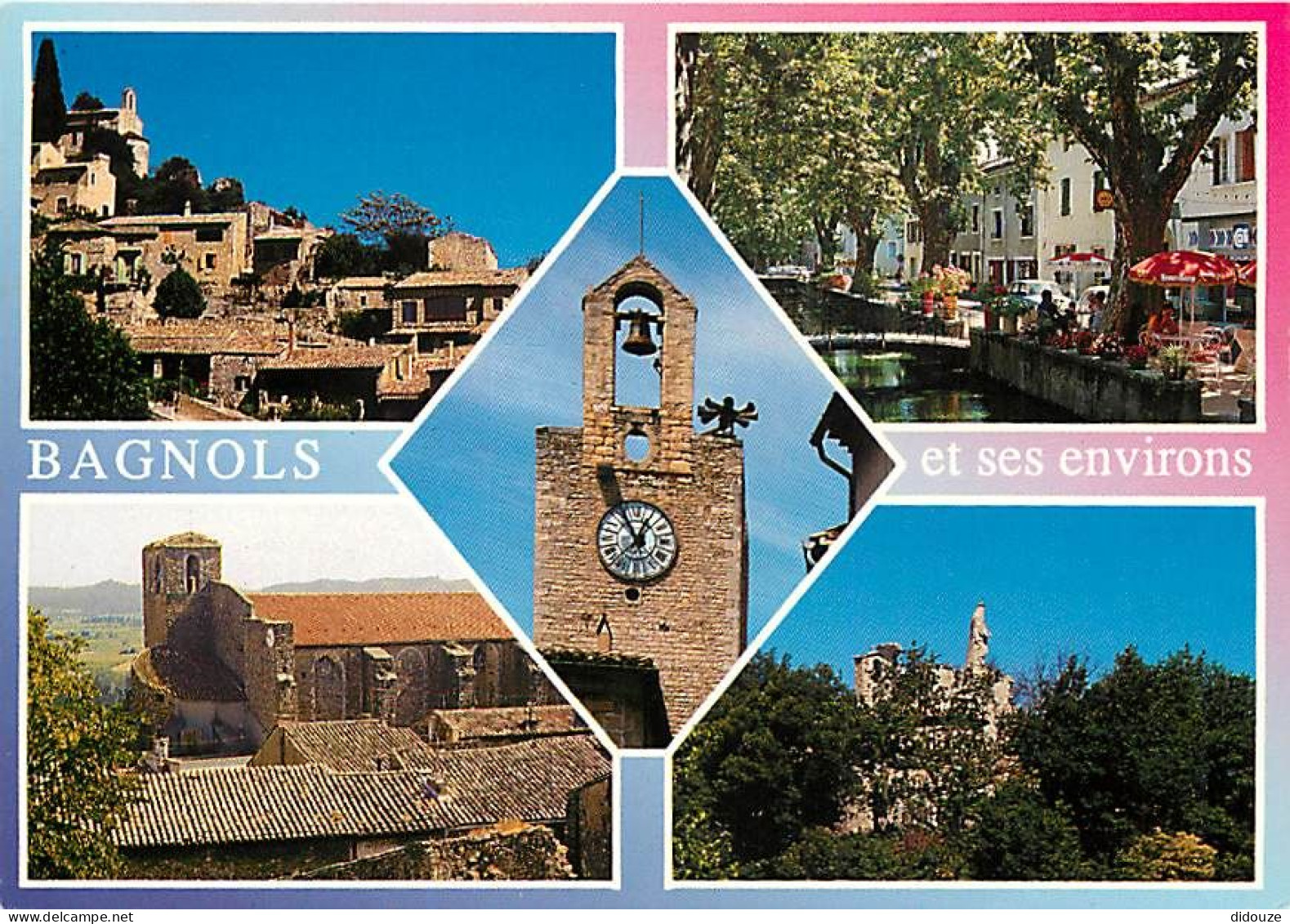 Carte Postale - 30 - Bagnols sur Cèze - et ses environs - Multivues - Flamme Postale de Bagnols sur Cèze - CPM - Voir Sc
