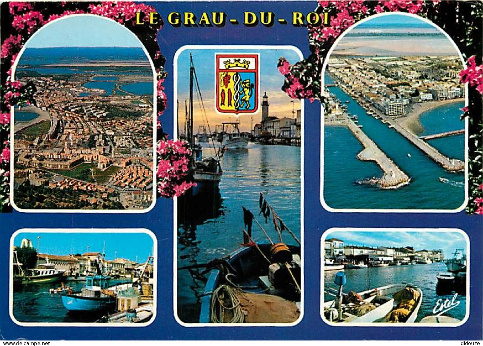 Carte Postale - 30 - Le Grau du Roi - Multivues - Blasons - Flamme Postale de Le Grau du Roi - CPM - Voir Scans Recto-Ve