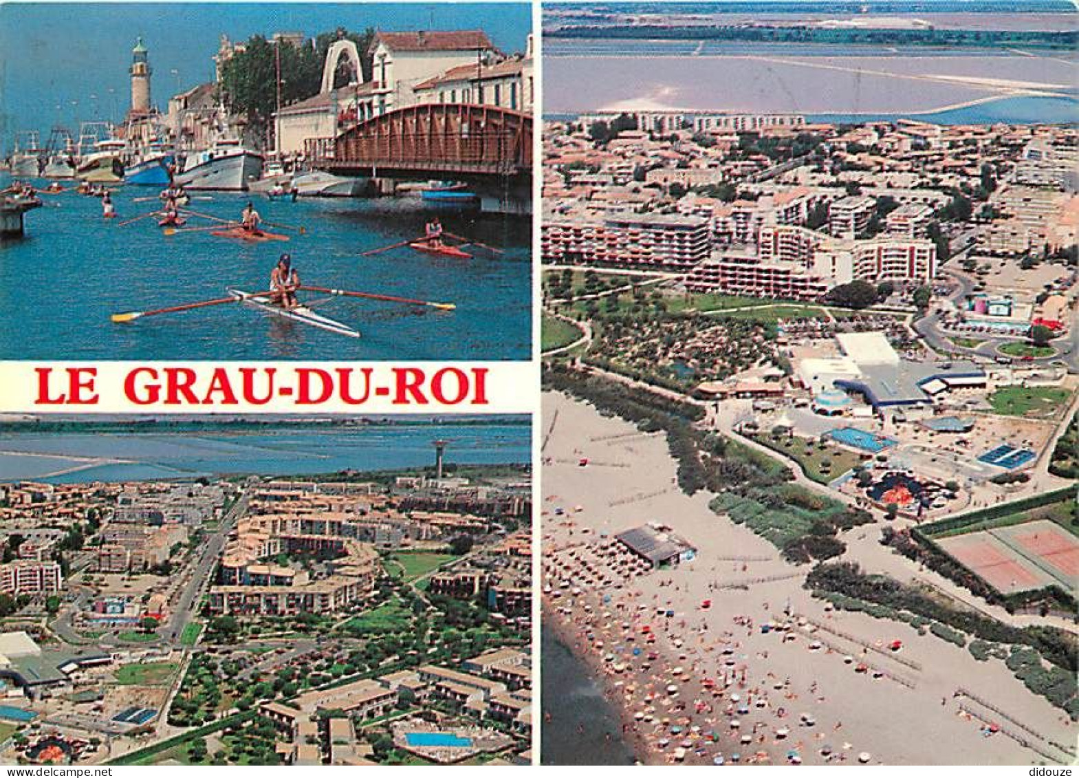 Carte Postale - 30 - Le Grau du Roi - Multivues - Club d'Aviron - Flamme Postale de Le Grau du Roi - CPM - Voir Scans Re