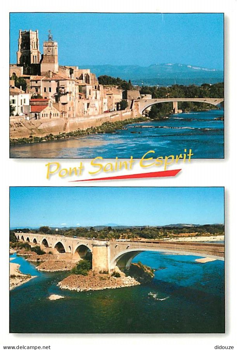 Carte Postale - 30 - Pont Saint Esprit - Multivues - Flamme Postale de Pont Saint Esprit - CPM - Voir Scans Recto-Verso