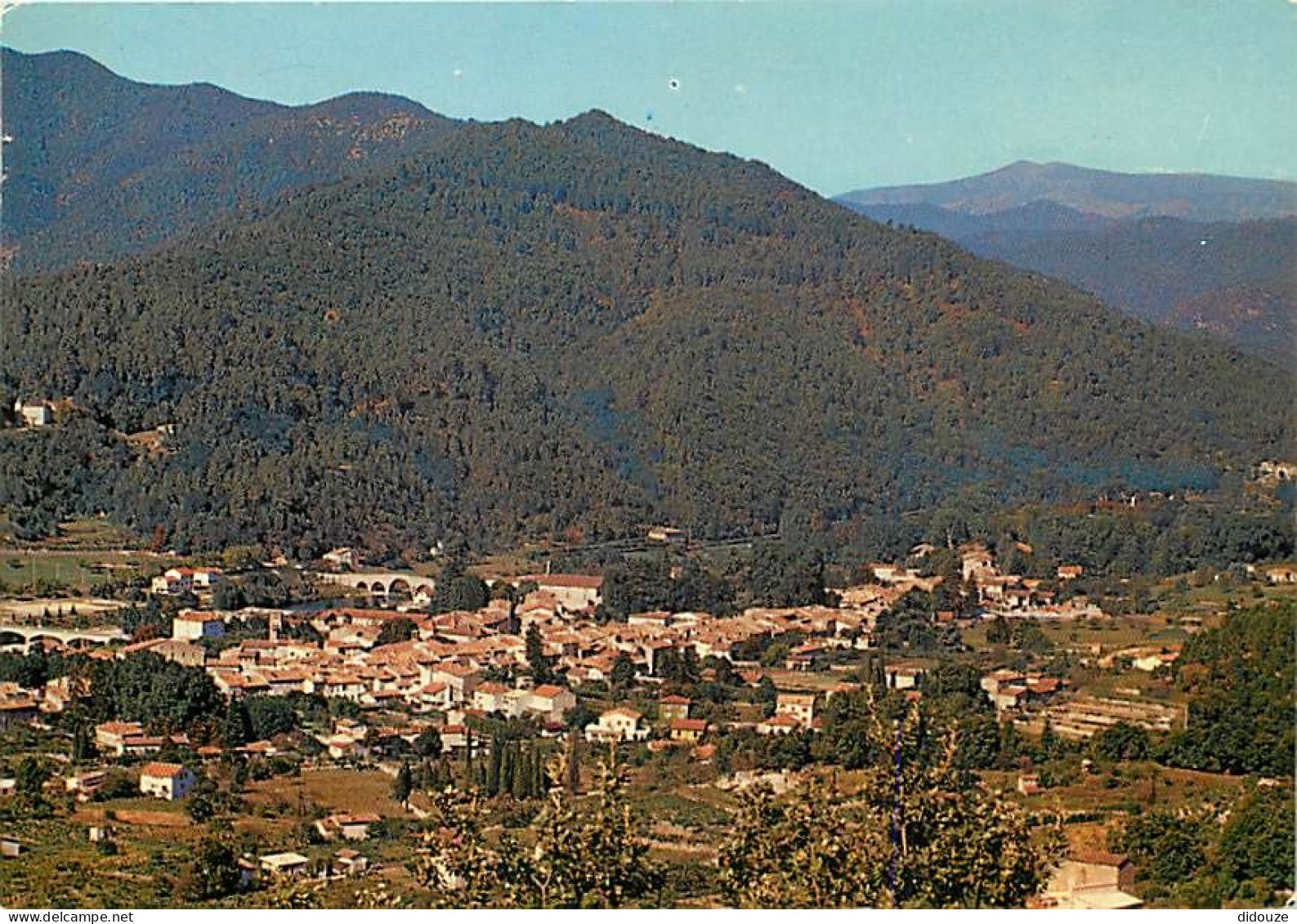 Carte Postale - 30 - Saint Jean du Gard - Vue Générale aérienne - Flamme Postale de Saint Jean du Gard - CPM - Voir Scan