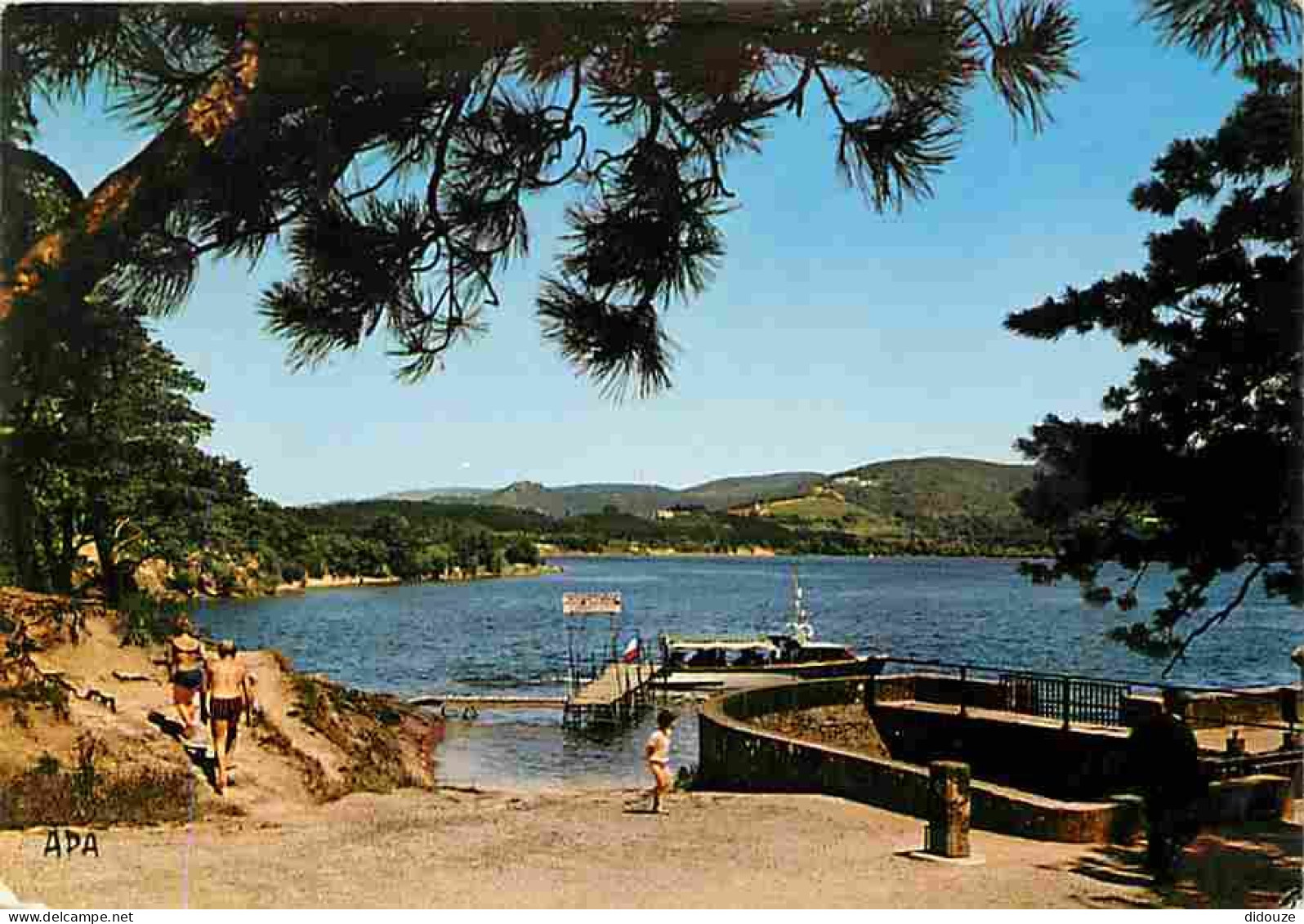 Carte Postale - 31 - Saint Ferreol - Bassin de Saint Ferreol - Le bout de la Digue et l'embarcadère - Départ du Bateau P