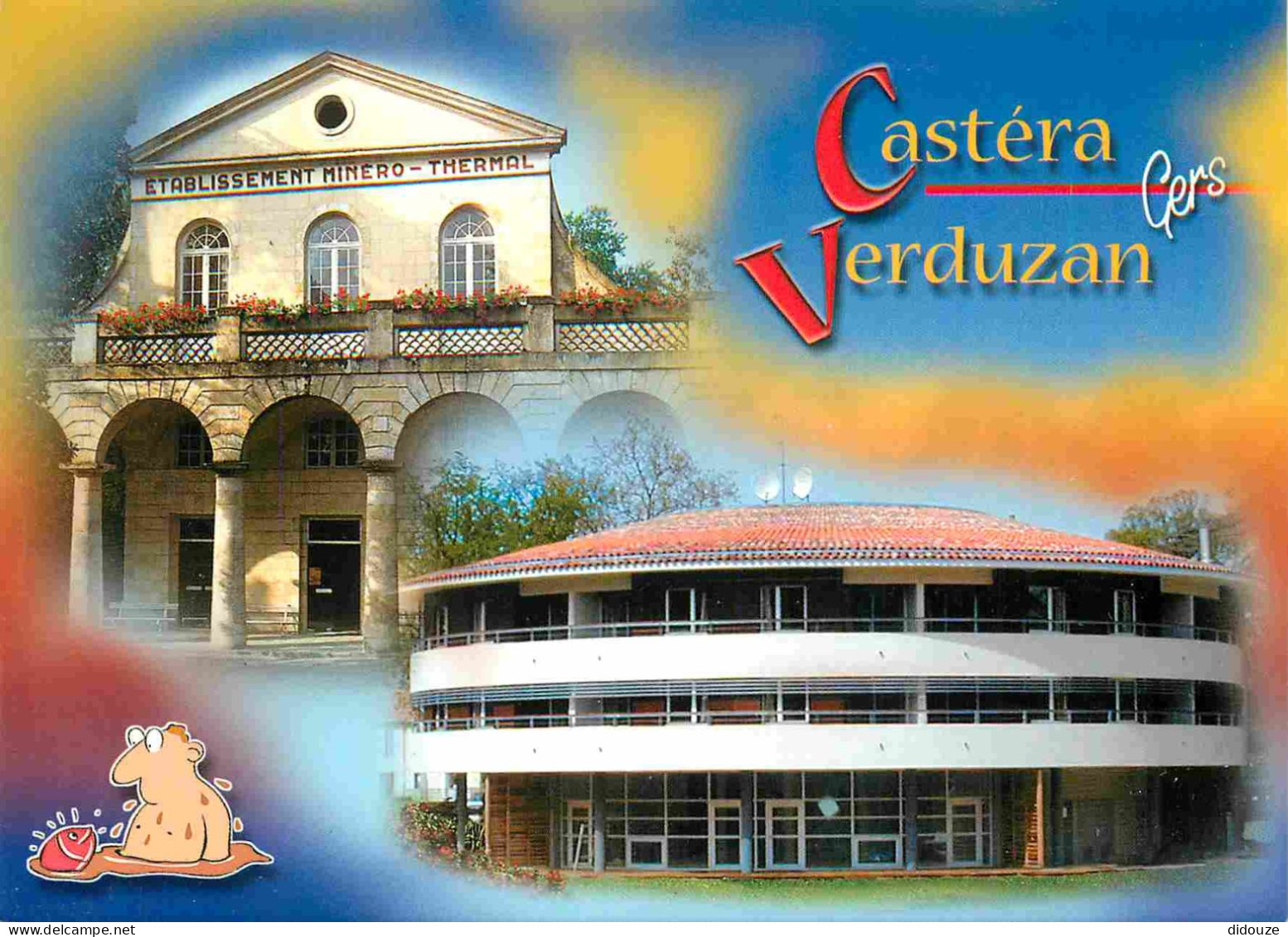 Carte Postale - 32 - Castera-Verduzan - Multivues - La nouvelle rotonde du centre thermal - Architecture - CPM - Carte N