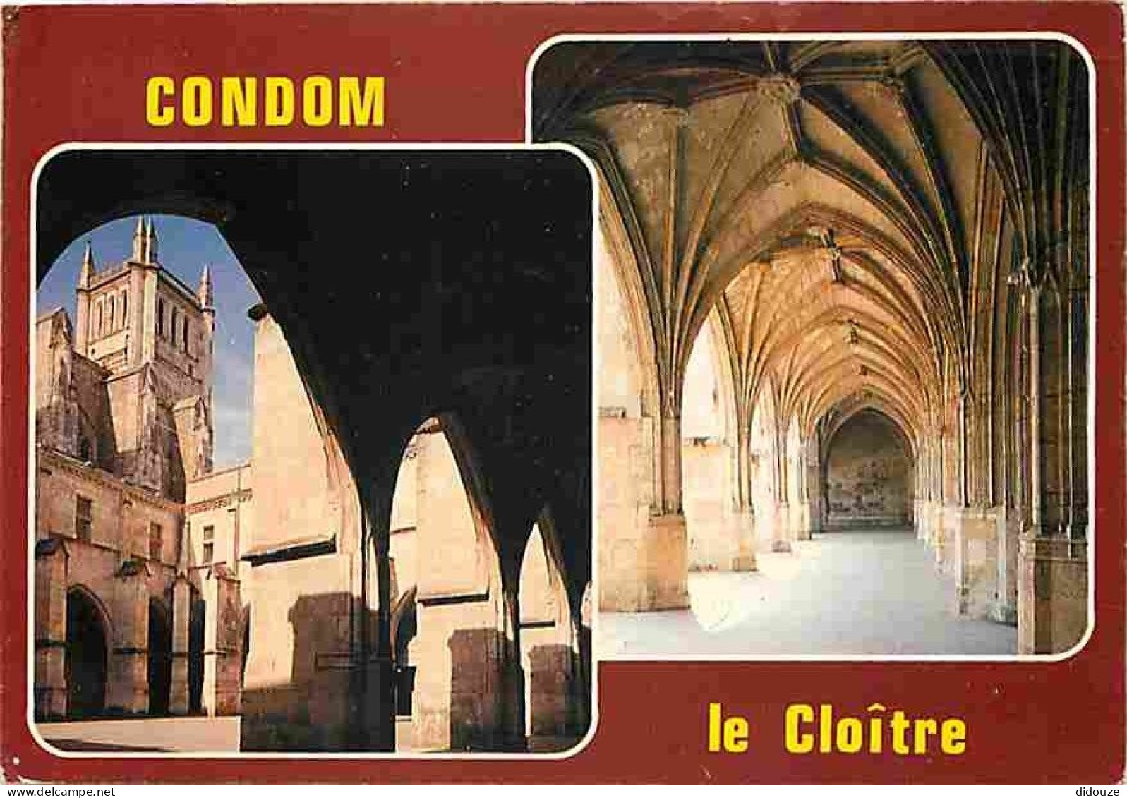 Carte Postale - 32 - Condom - Multivues - Le Cloitre - La cathédrale Saint-Pierre - Flamme Postale de Condom - CPM - Voi
