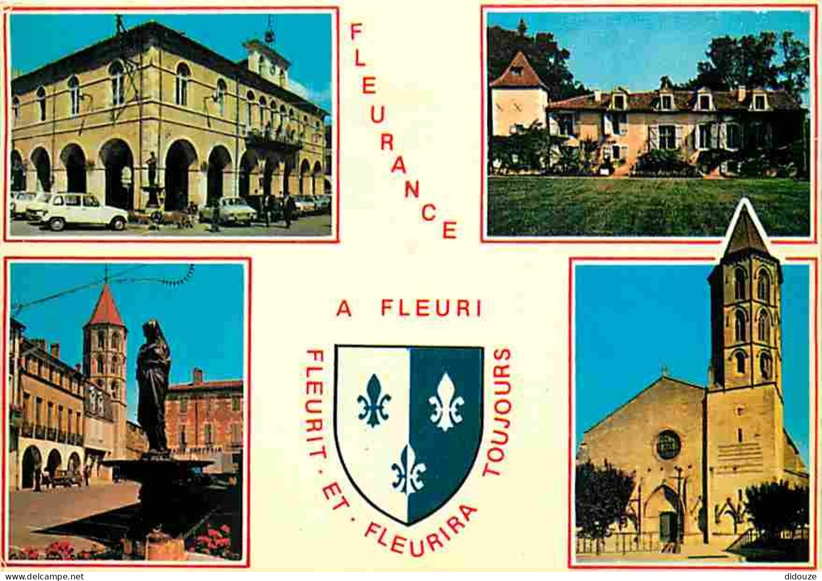 Carte Postale - 32 - Fleurance - Multivues - Automobiles - Blasons - Flamme Postale de Fleurance - CPM - Voir Scans Rect