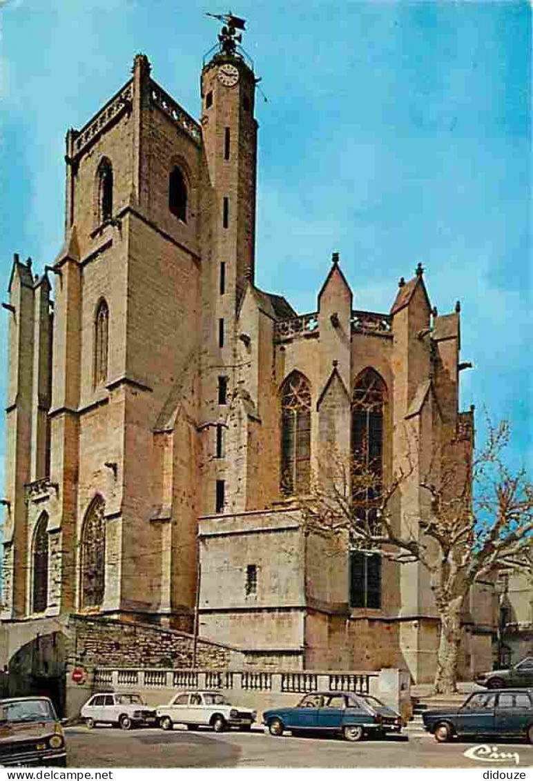 Carte Postale - 34 - Capestang - La Collégiale Saint Etienne - Automobiles - CPM - Voir Scans Recto-Verso - Poscard - Ca