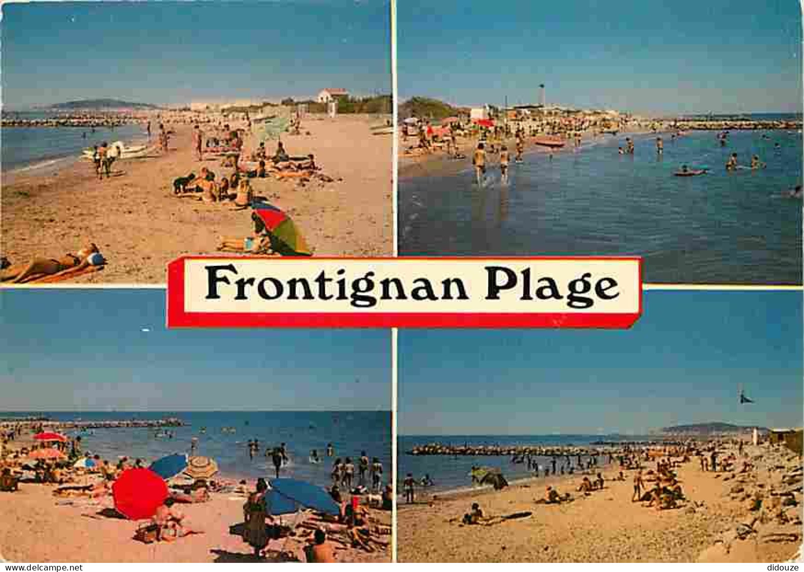 Carte Postale - 34 - Frontignan - La Plage - Multivues - Scènes de Plage - CPM - Voir Scans Recto-Verso - Poscard - Cart