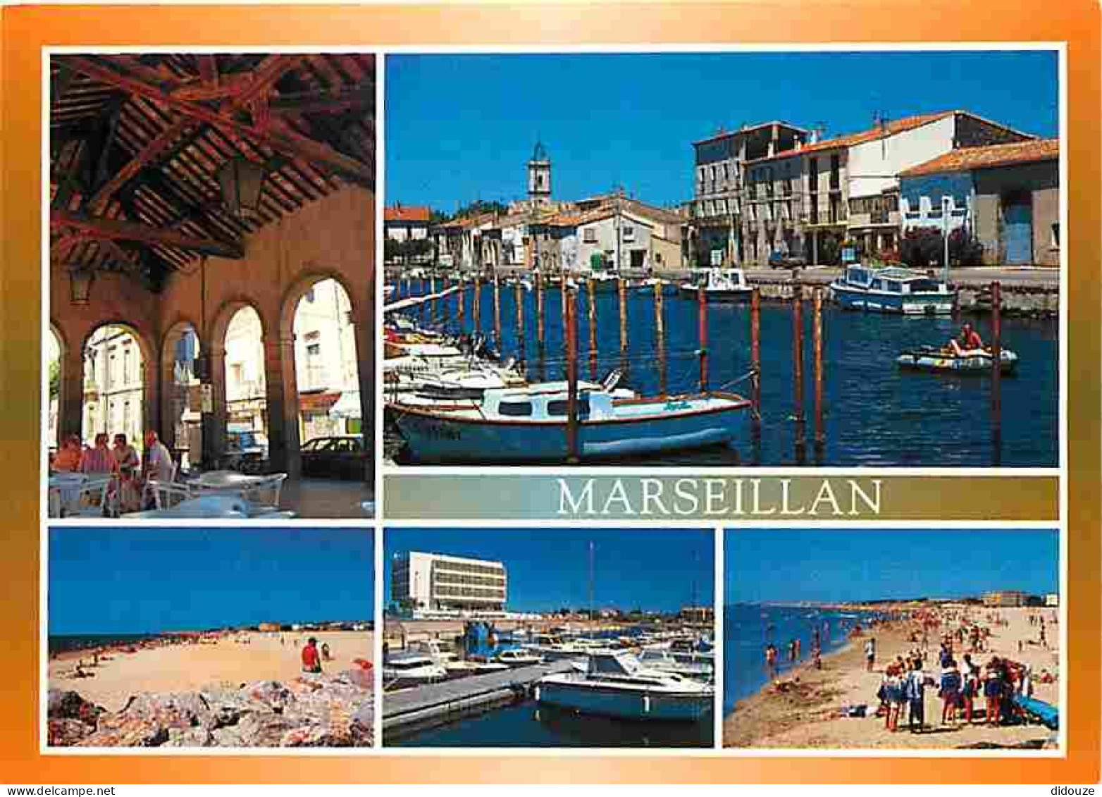 Carte Postale - 34 - Marseillan Plage - Multivues - Scènes de Plage - CPM - Voir Scans Recto-Verso - Poscard - Carta Pos
