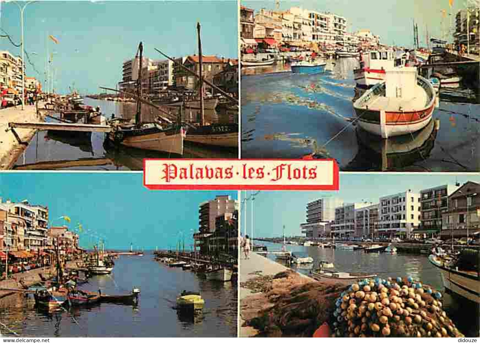 Carte Postale - 34 - Palavas les Flots - Multivues - Bateaux - Flamme Postale de Palavas les Flots - CPM - Voir Scans Re