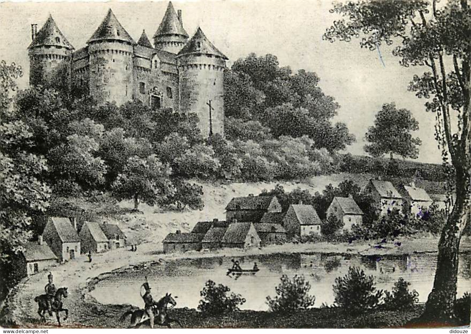 Carte Postale - 35 - Combourg - Château de Combourg - Vieilles Gravures - CPSM grand format - Voir Scans Recto-Verso - P