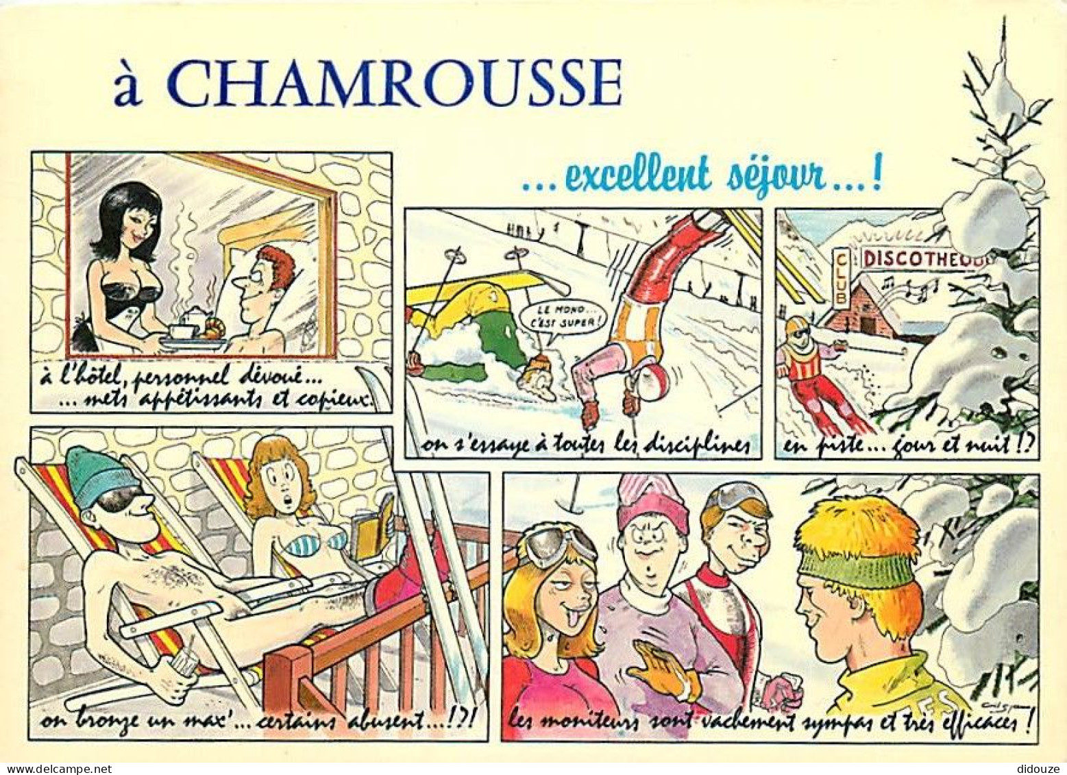 Carte Postale - 38 - Chamrousse - Multivues - Dessin humoristique - Carte Neuve - CPM - Voir Scans Recto-Verso - Poscard