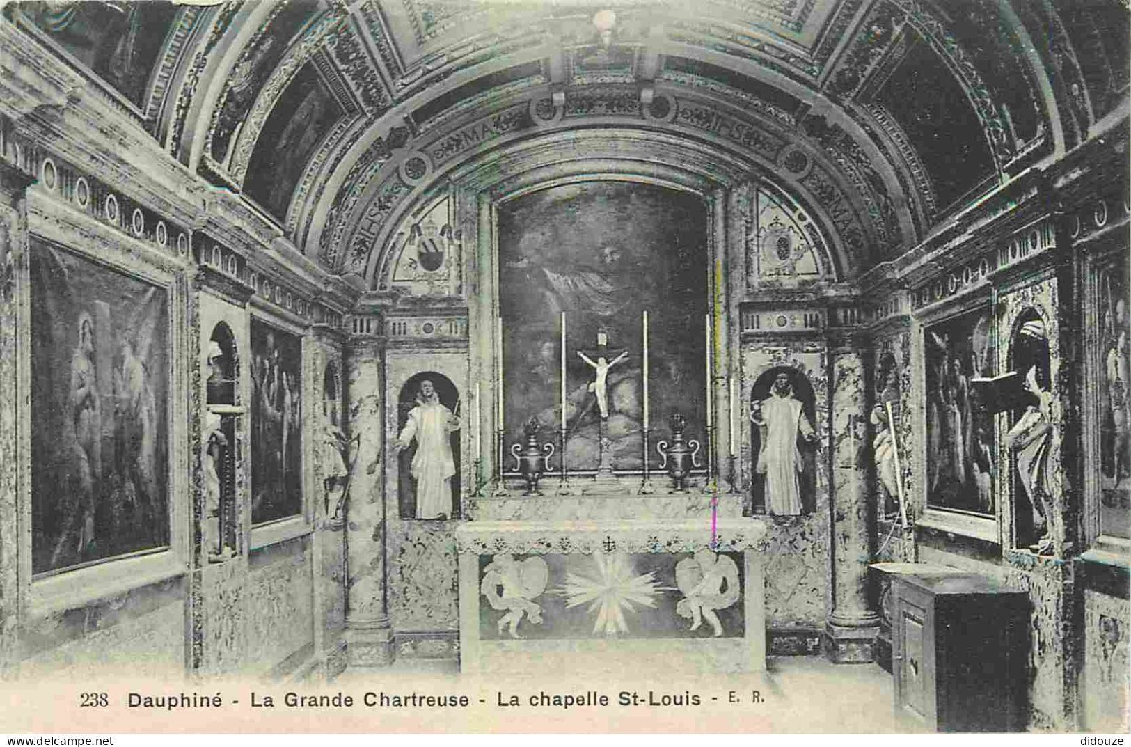 Carte Postale - 38 - La Grande Chartreuse - intérieur du Couvent de la Grande Chartreuse - Chapelle Saint louis - CPA -