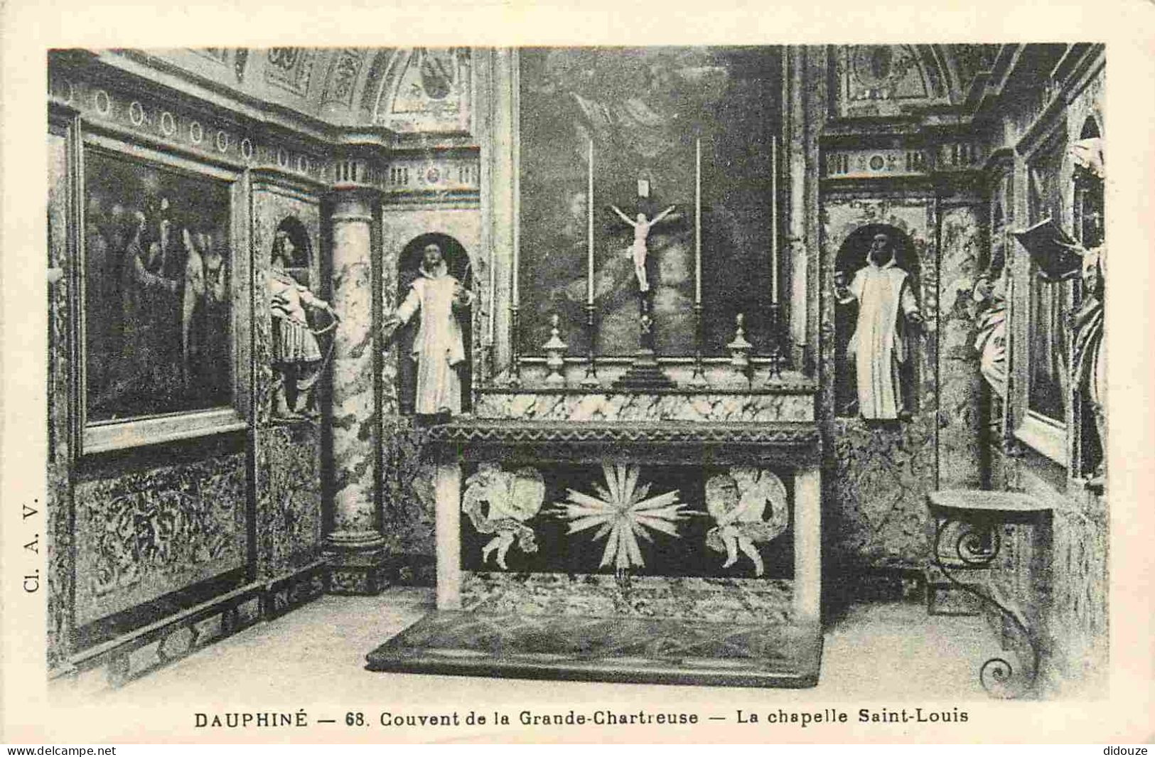 Carte Postale - 38 - La Grande Chartreuse - intérieur du Couvent de la Grande Chartreuse - Chapelle Saint louis - CPA -