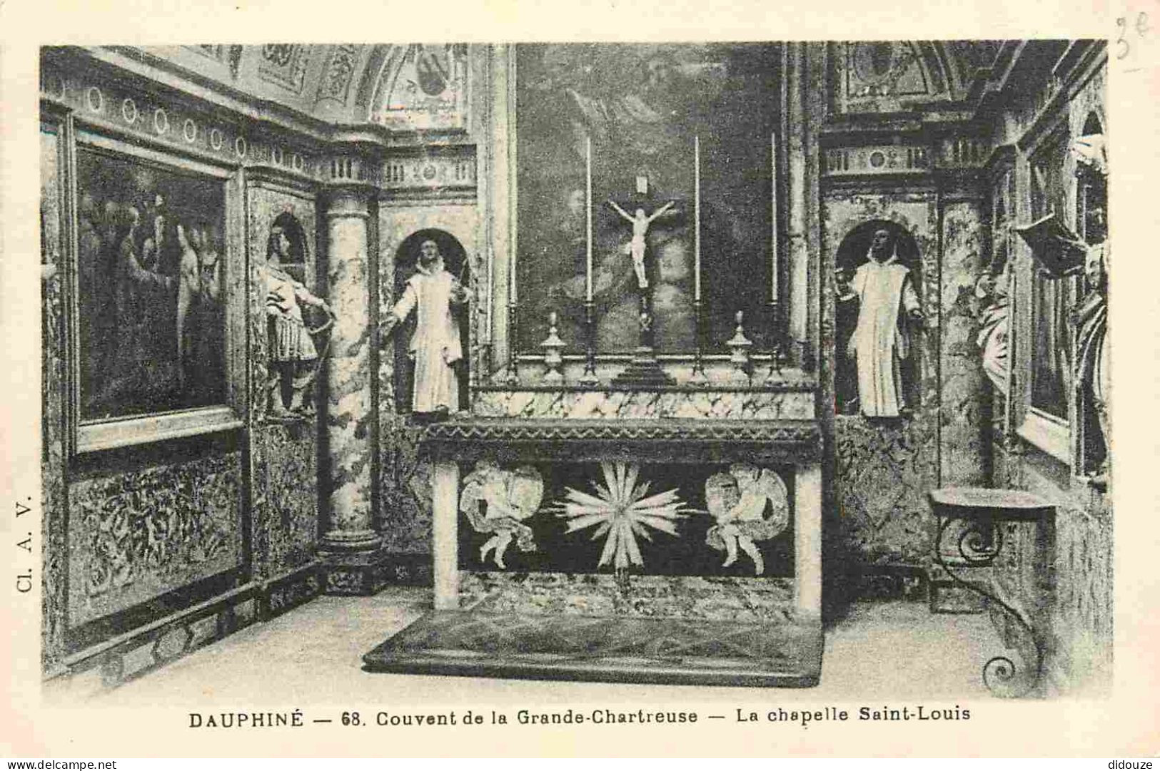 Carte Postale - 38 - La Grande Chartreuse - intérieur du Couvent de la Grande Chartreuse - Chapelle Saint louis - CPA -