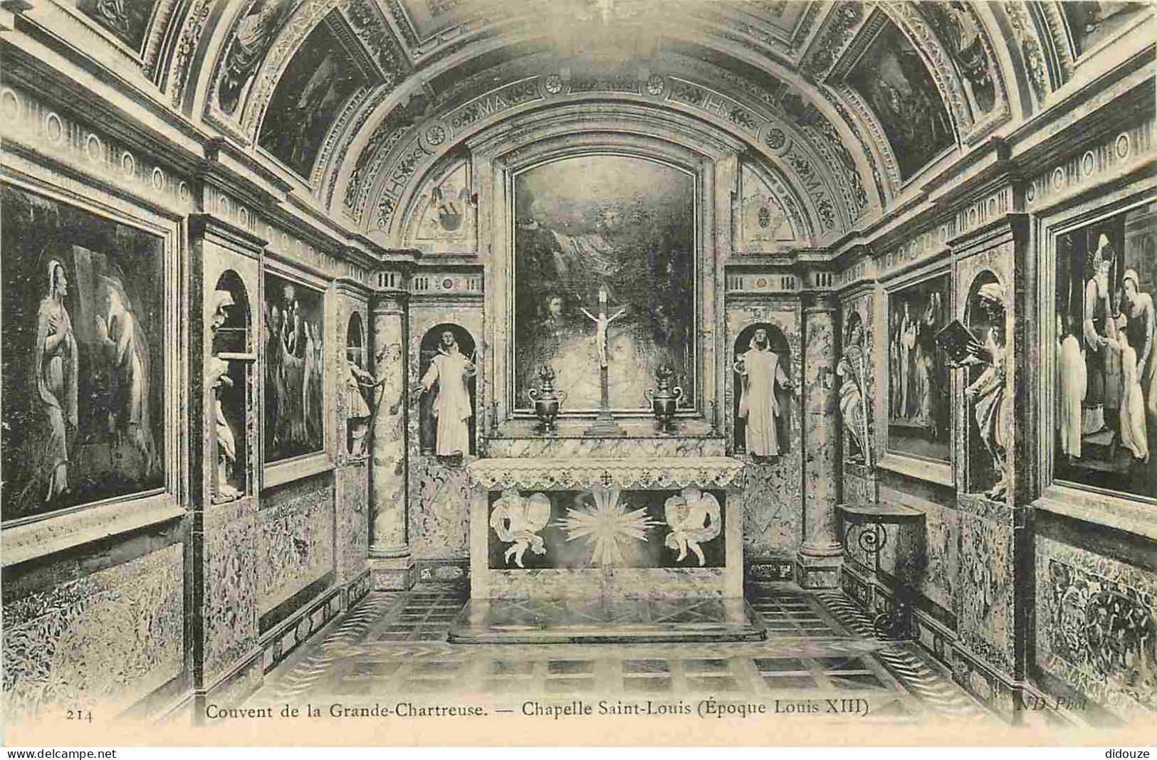 Carte Postale - 38 - La Grande Chartreuse - intérieur du Couvent de la Grande Chartreuse - Chapelle Saint louis - CPA -