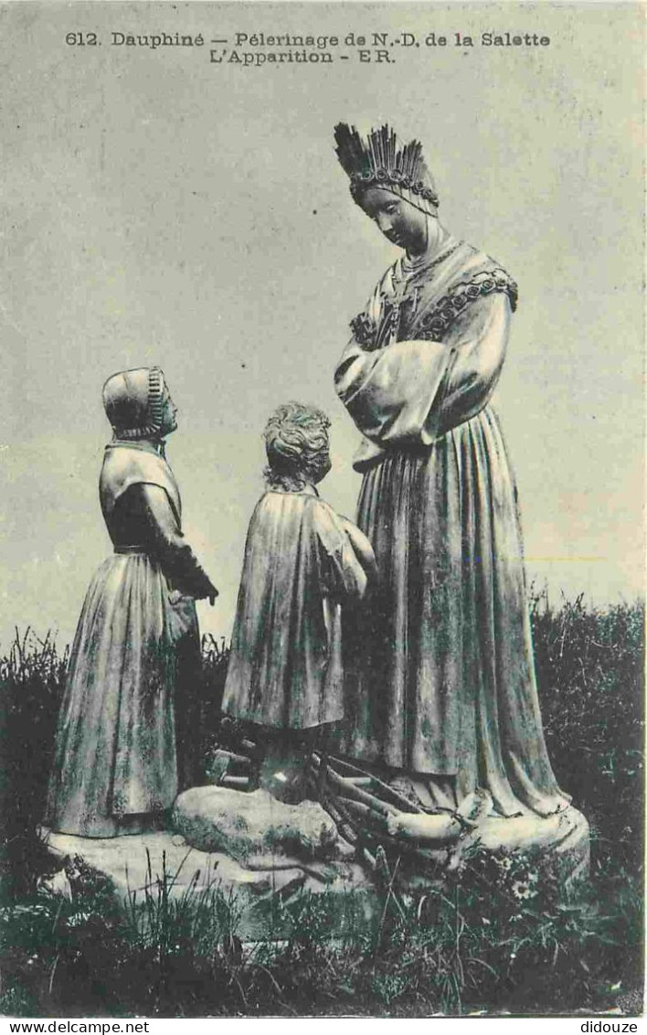 Carte Postale - 38 - La Salette - Pèlerinage de Notre Dame de la Salette - L'apparition - CPA - Voir Scans Recto-Verso -