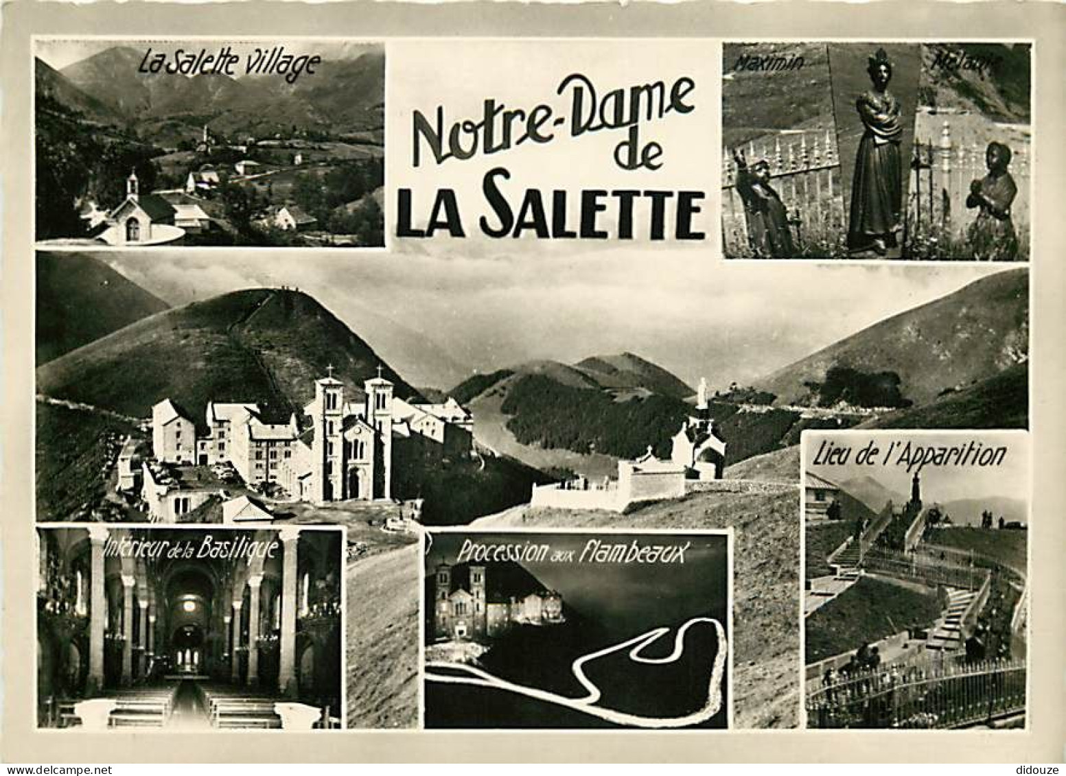 Carte Postale - 38 - La Salette - Pèlerinage de Notre Dame de La Salette - Multivues - Mention Photographie véritable -