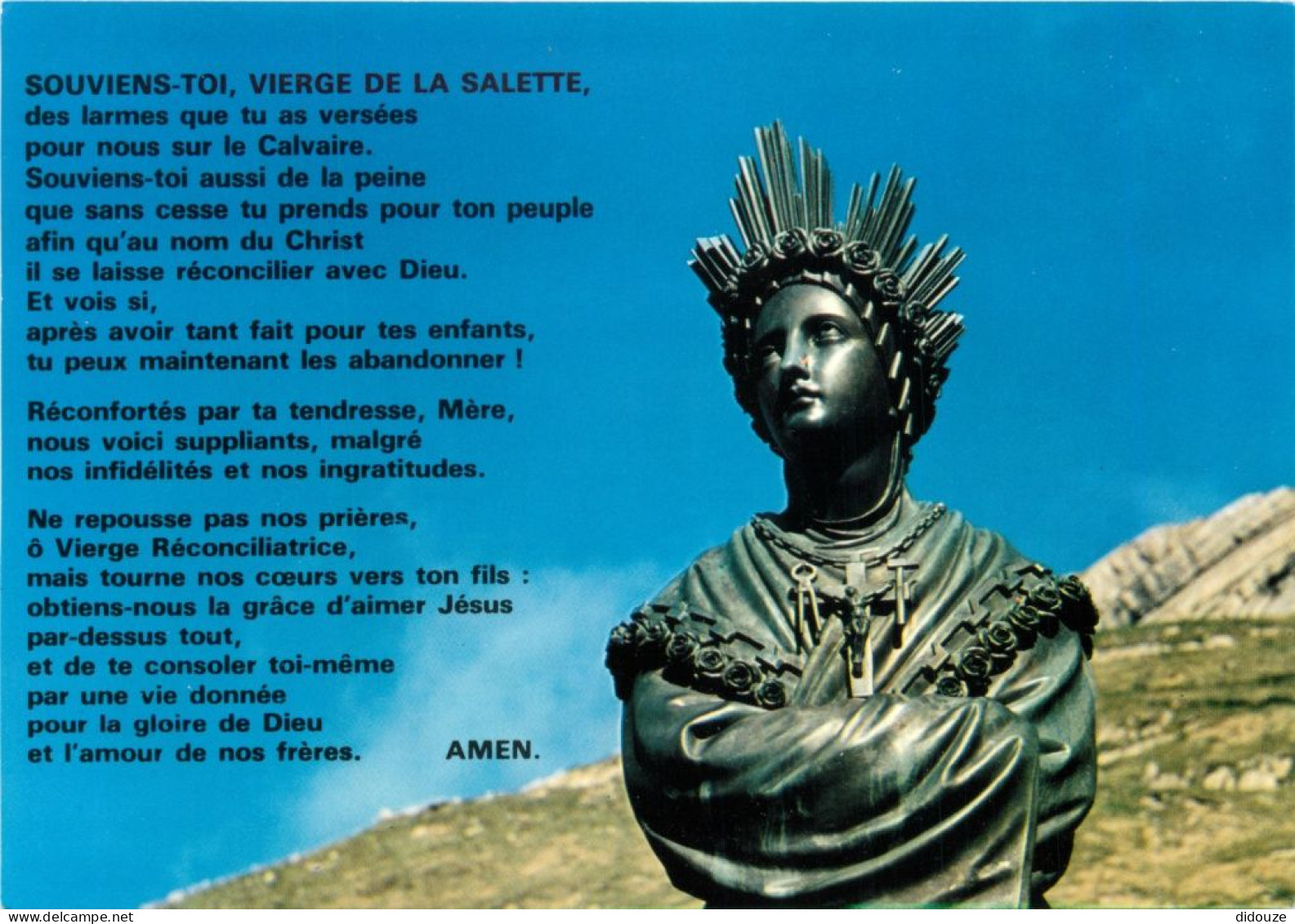 Carte Postale - 38 - La Salette - Sanctuaire Notre Dame de la Salette - La Vierge de l'Assomption - Lieu de Pèlerinage -