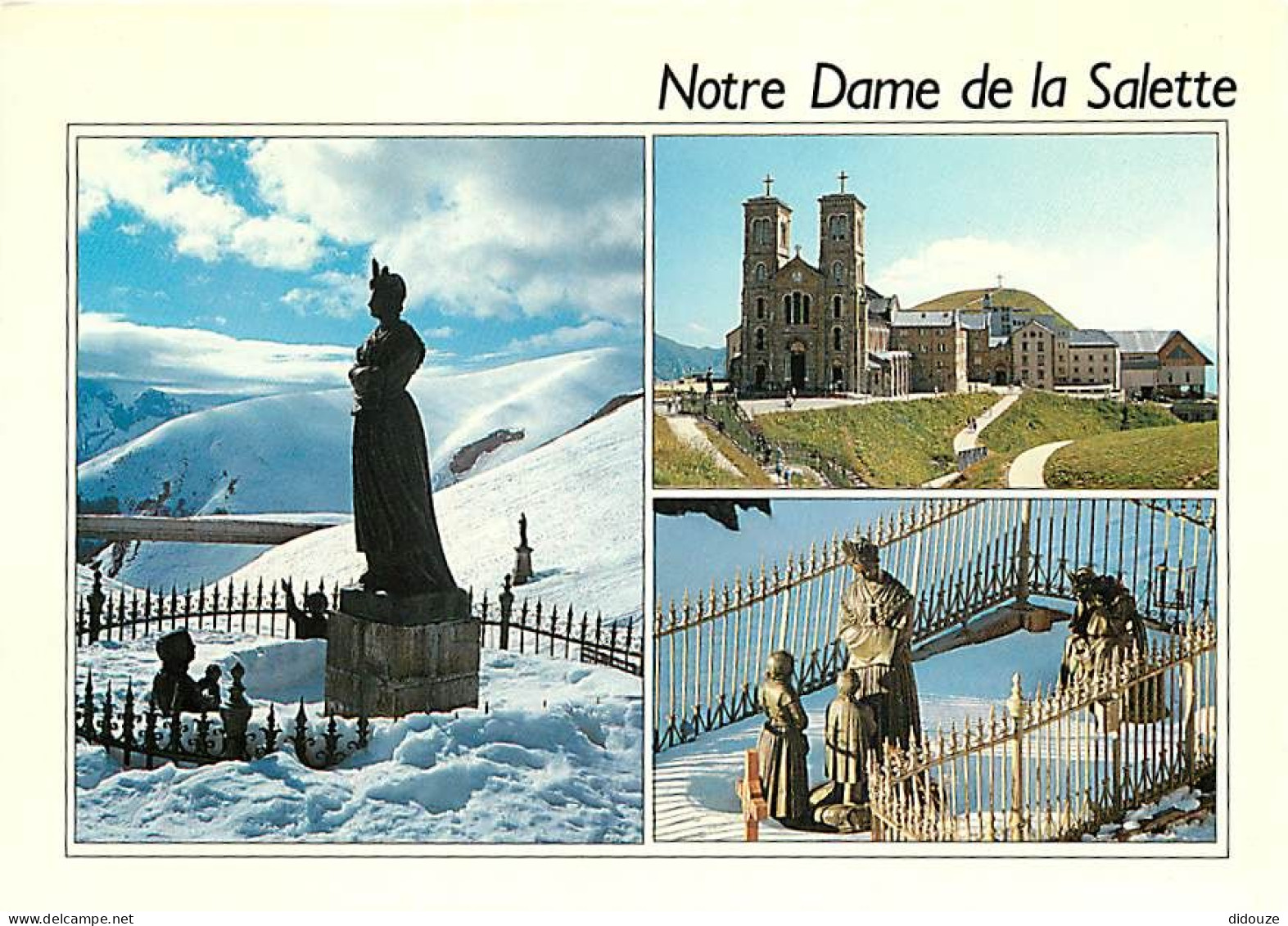 Carte Postale - 38 - La Salette - Sanctuaire Notre Dame de la Salette - Multivues - Hiver - Neige - Carte Neuve - Lieu d