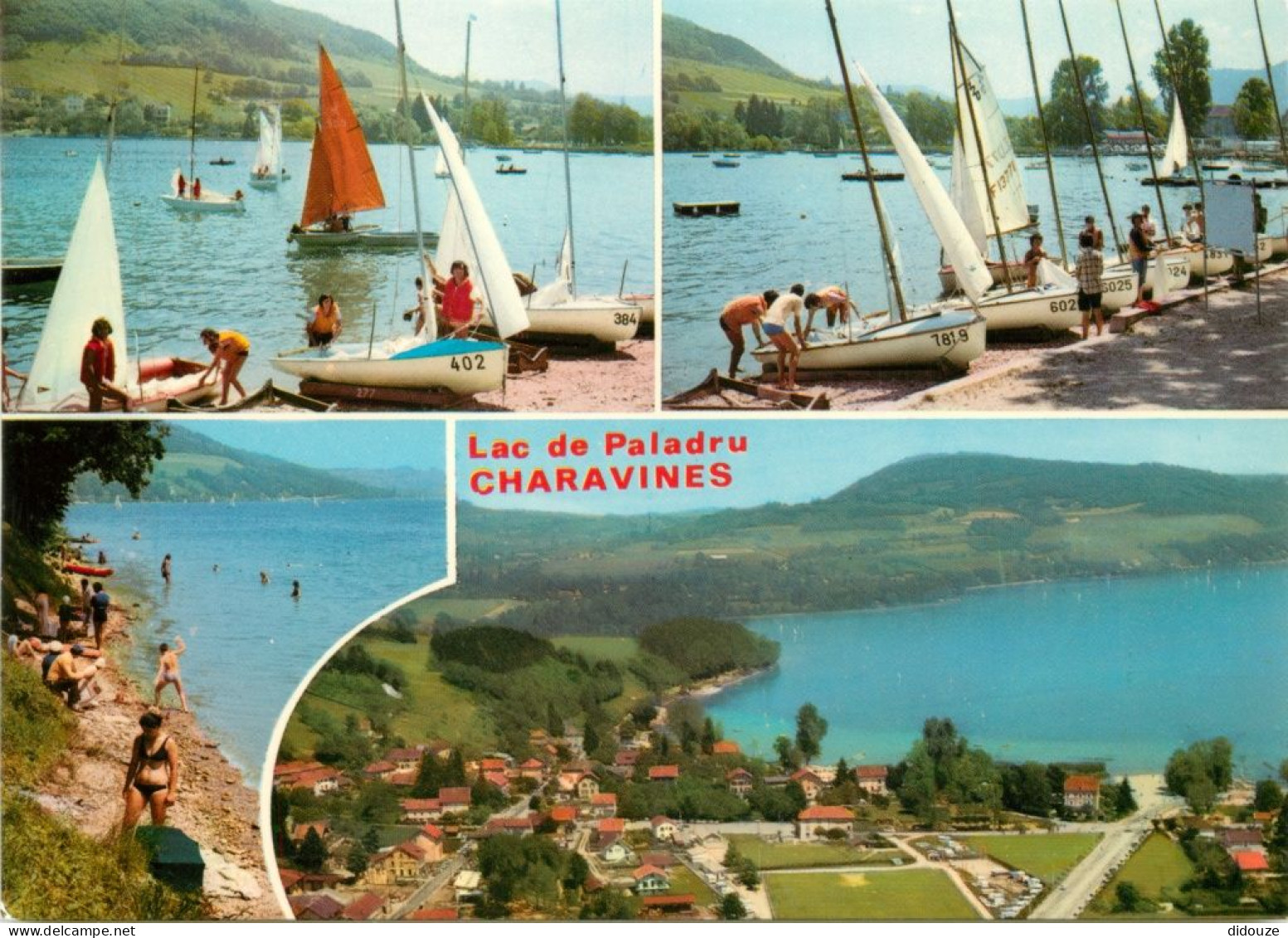 Carte Postale - 38 - Paladru Charavines - Le Lac de Paladru Charavines - Multivues - Femme en maillot de bain - CPM - Ca