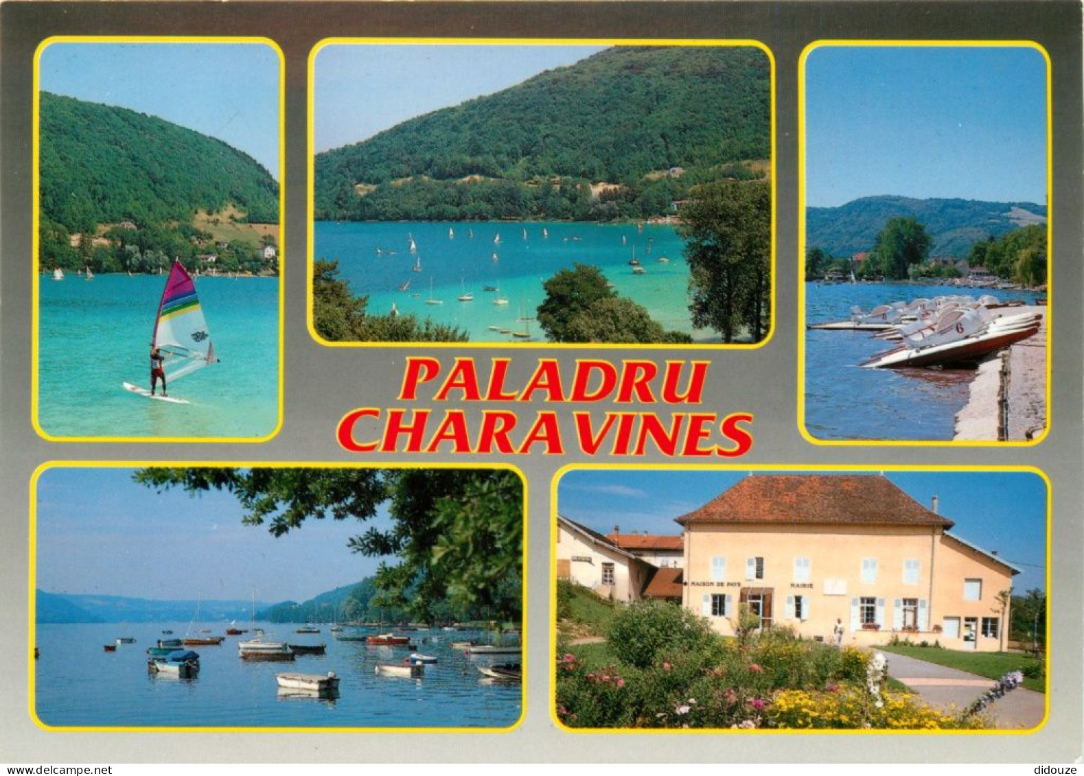 Carte Postale - 38 - Paladru Charavines - Le Lac de Paladru Charavines - Multivues - Planche à Voile - CPM - Carte Neuve