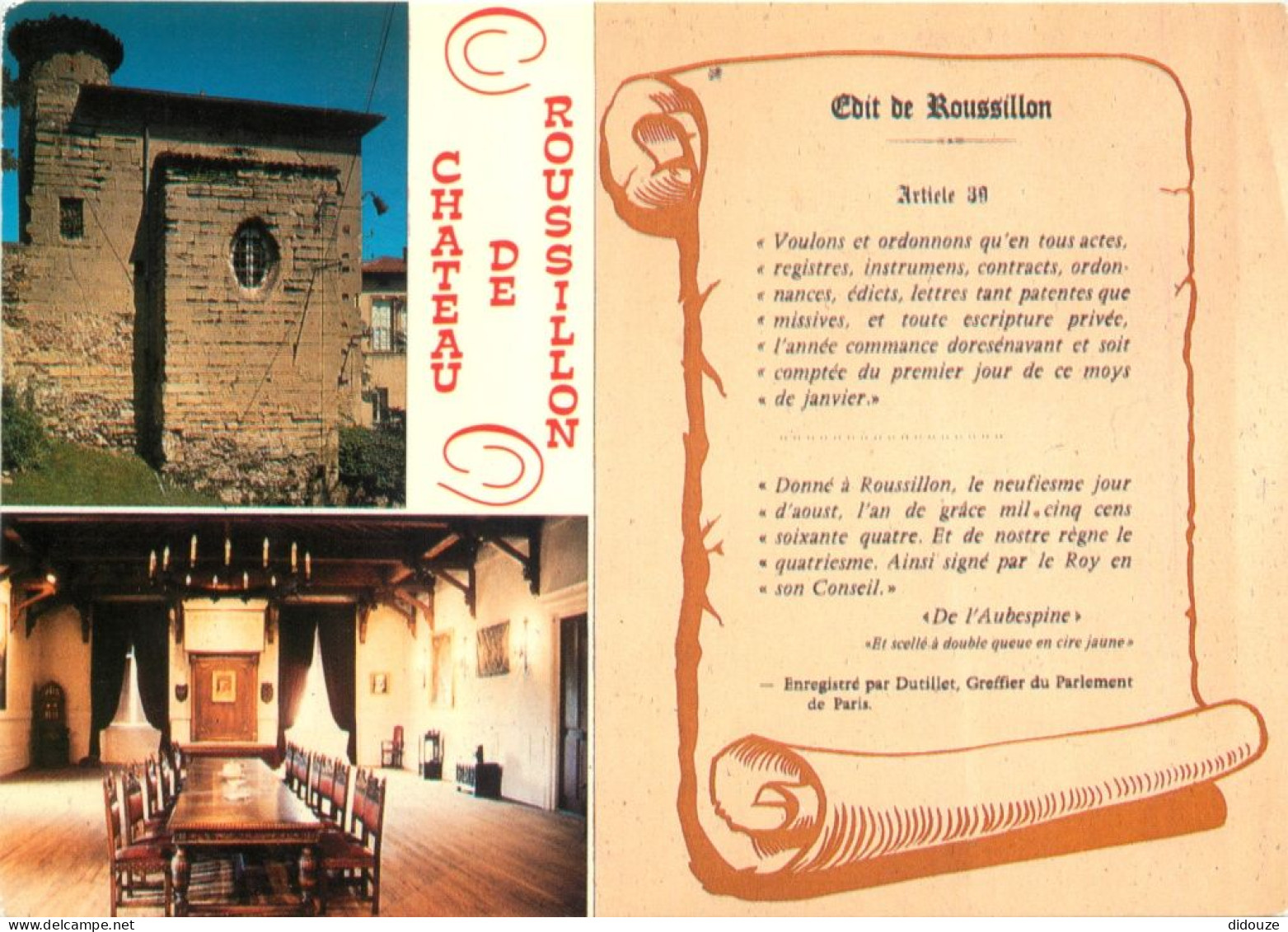 Carte Postale - 38 - Roussillon - Château de Roussillon - Multivues - CPM - Carte Neuve - Voir Scans Recto-Verso - Posca