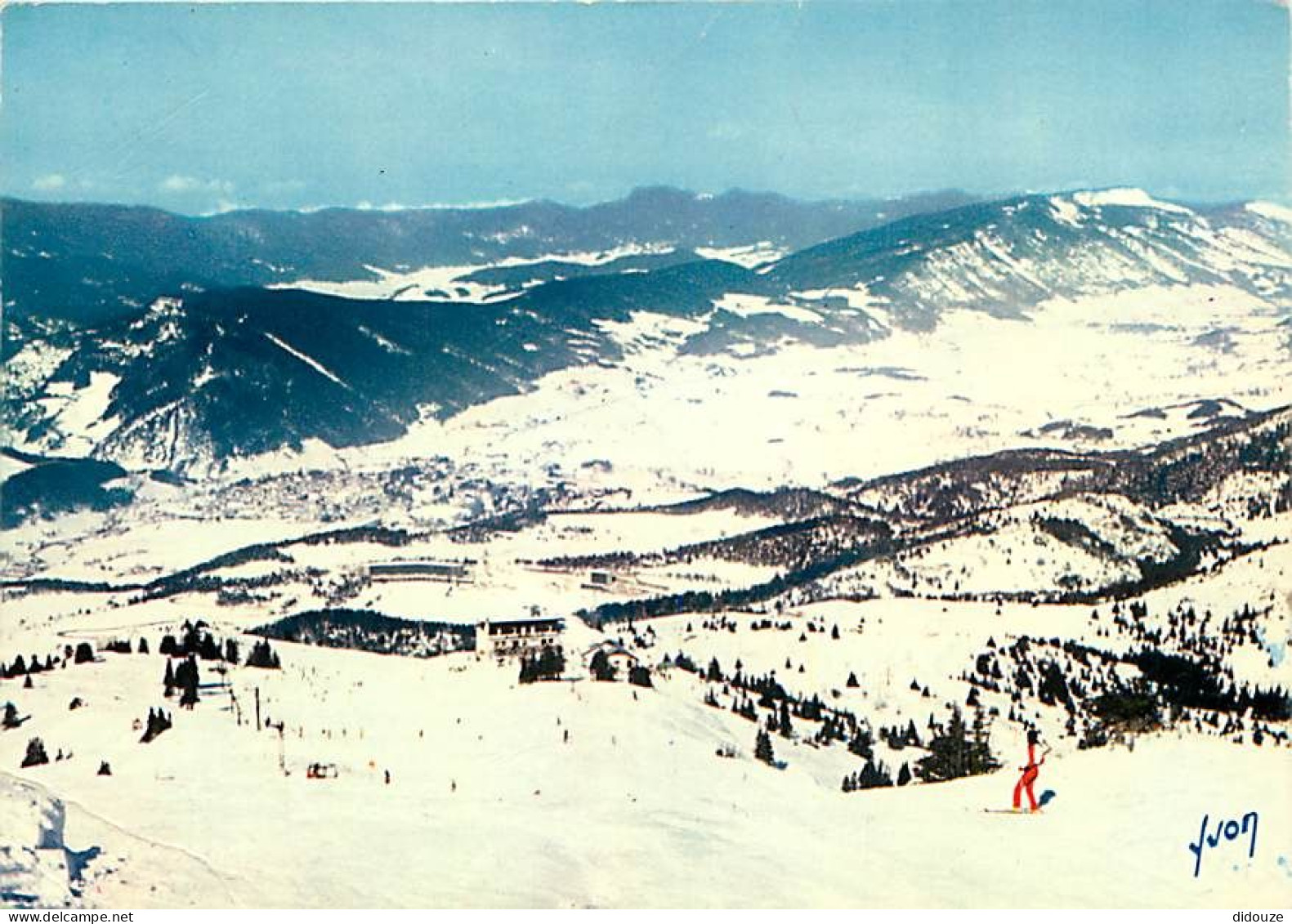 Carte Postale - 38 - Villard de Lans - Les Pistes de la Côte 2000 et Villard-de-Lans - Hiver - Neige - CPM - Voir Scans