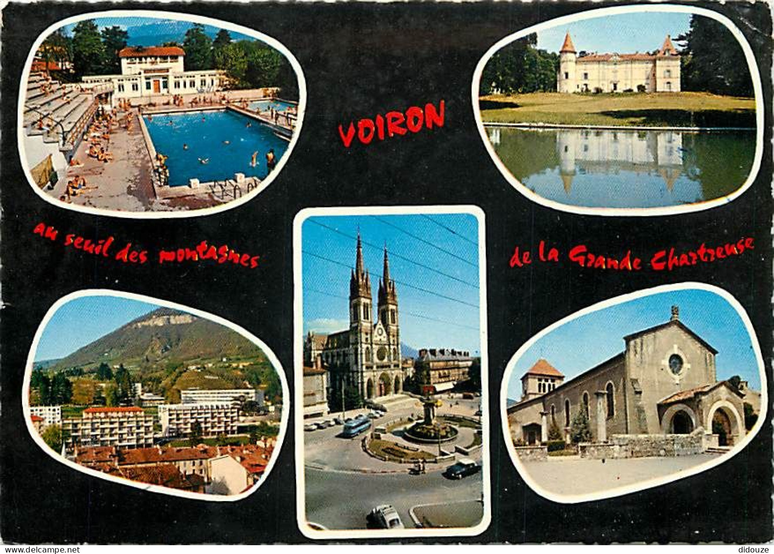 Carte Postale - 38 - Voiron - Multivues - Piscine - Flamme Postale de Voiron - CPM - Voir Scans Recto-Verso - Poscard -