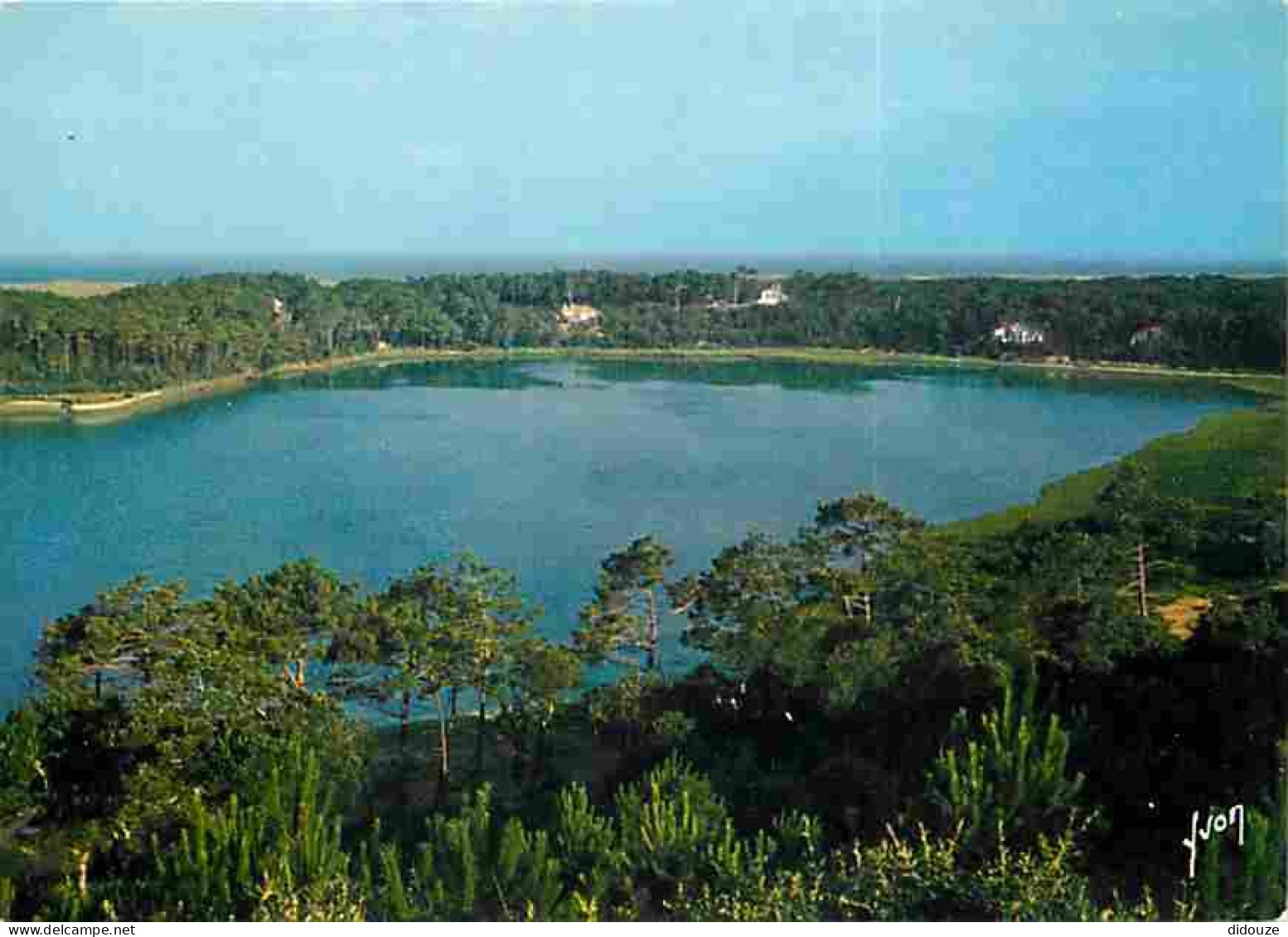 Carte Postale - 40 - Hossegor - Le Lac et la Mer vus de Super-Hossegor - CPM - Voir Scans Recto-Verso - Poscard - Carta
