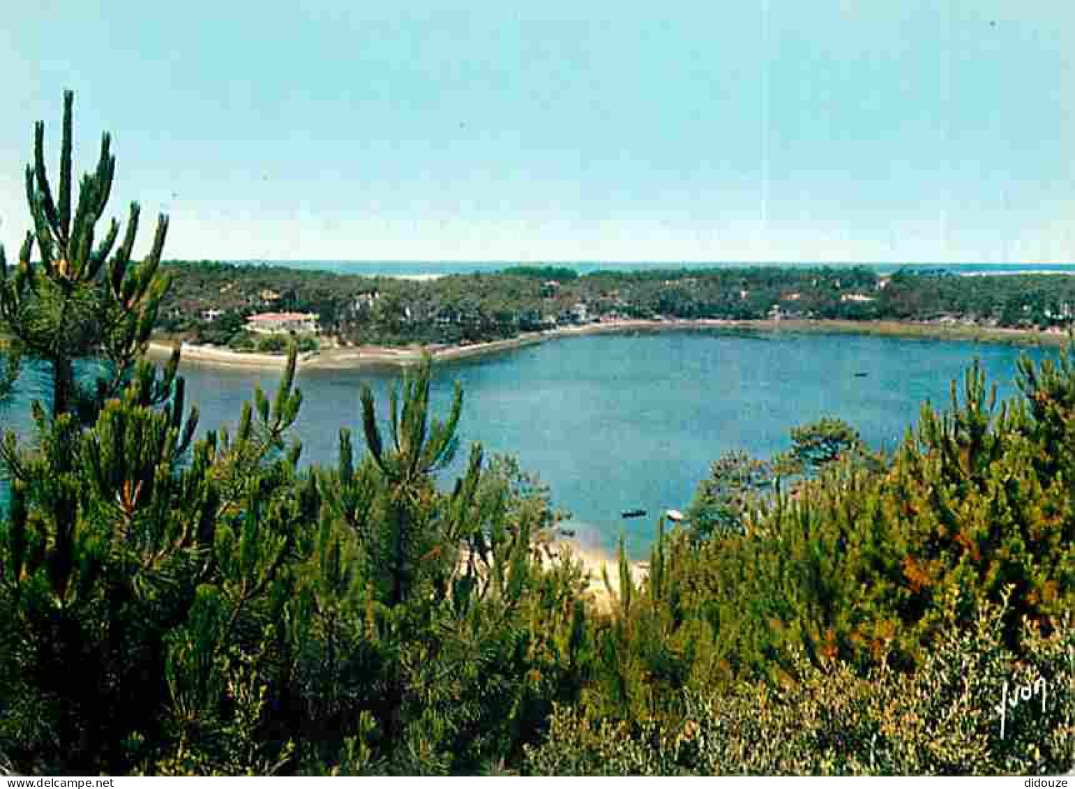 Carte Postale - 40 - Hossegor - Vue Générale du Lac et de l'Océan prise du Super Hossegor - CPM - Voir Scans Recto-Verso
