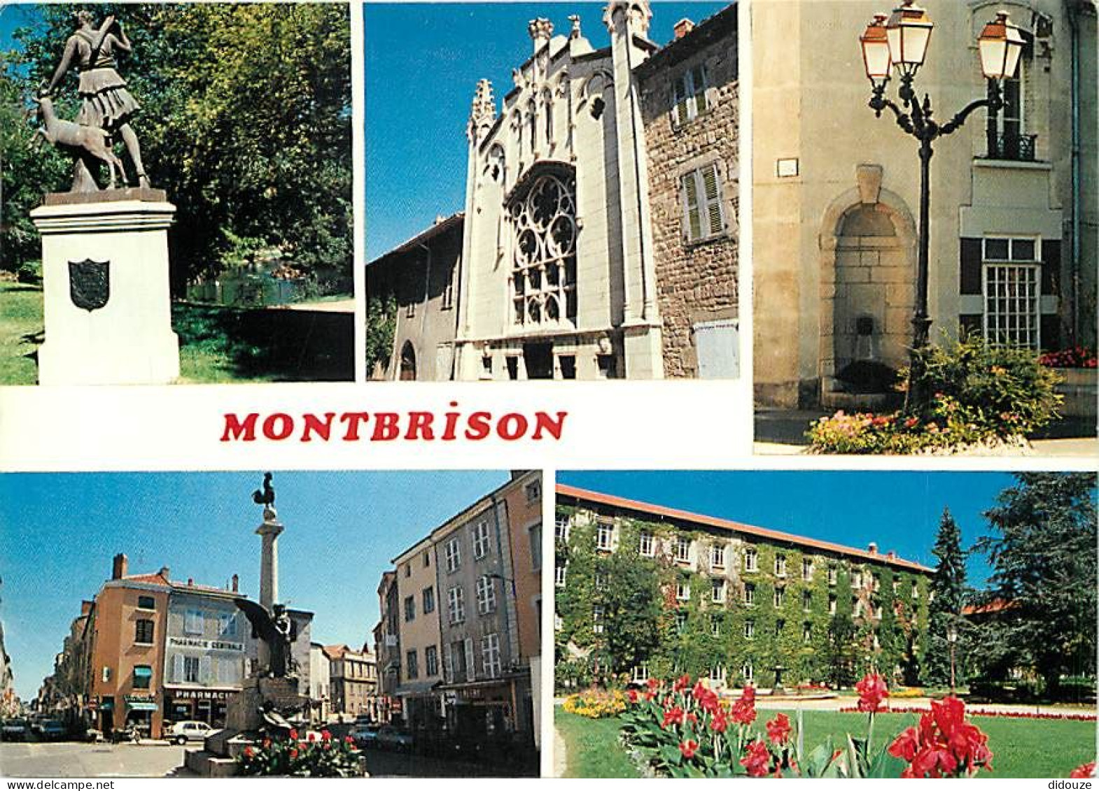Carte Postale - 42 - Montbrison - Multivues - Fleurs - Flamme Postale de Montbrison - CPM - Voir Scans Recto-Verso - Pos