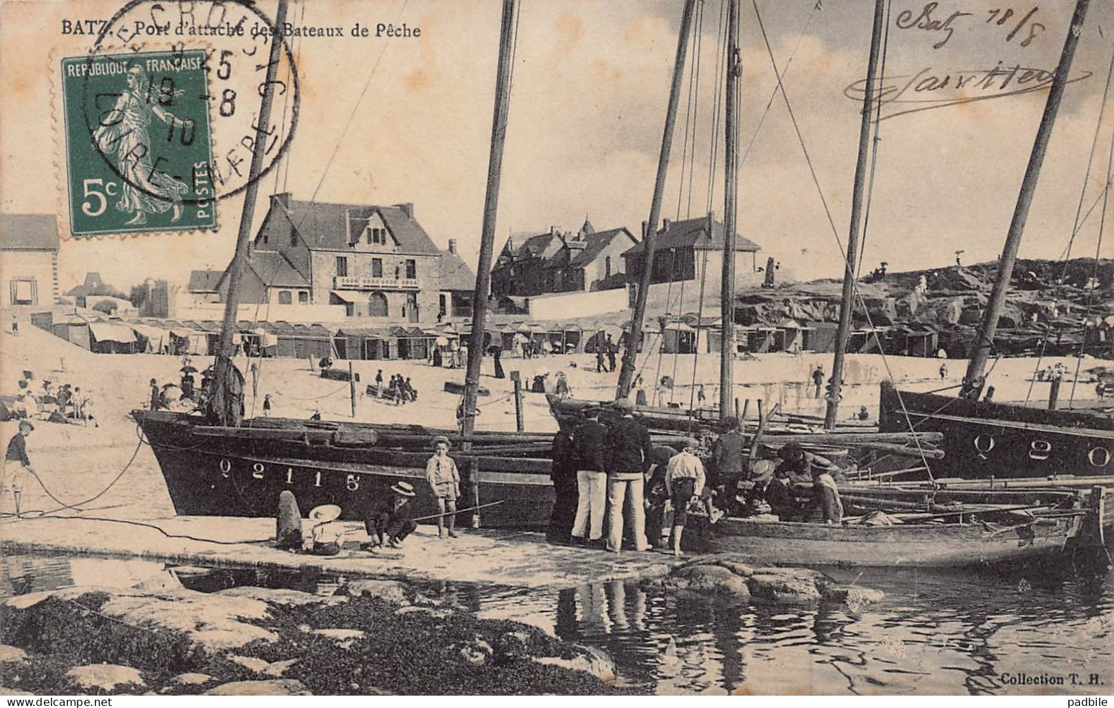 Carte postale 44. Batz-sur-Mer (Bourg de B.)   très beau plan