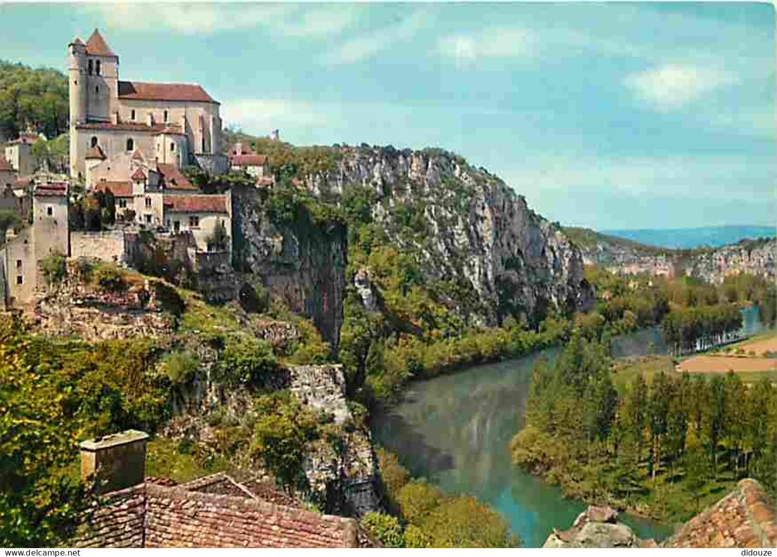 Carte Postale - 46 - Saint Cirq Lapopie - Les Falaises altières du Lot - CPM - Voir Scans Recto-Verso - Poscard - Carta