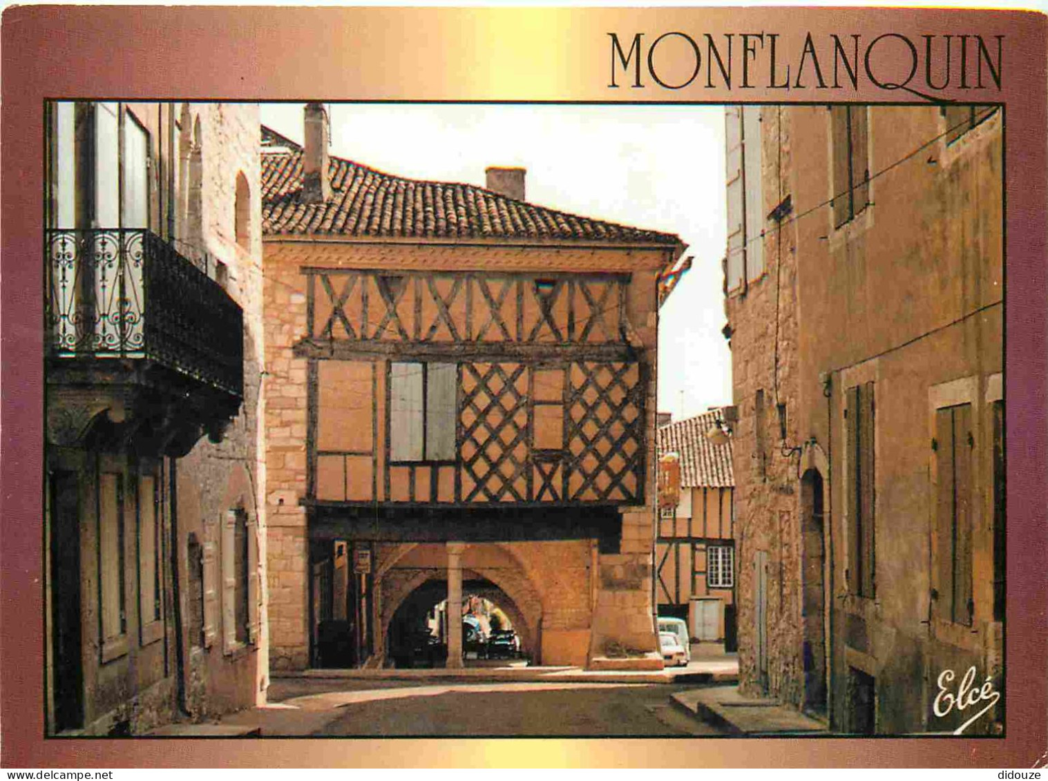 Carte Postale - 47 - Monflanquin - Les cornières maisons à colombages - CPM - Voir Scans Recto-Verso - Poscard - Carta P