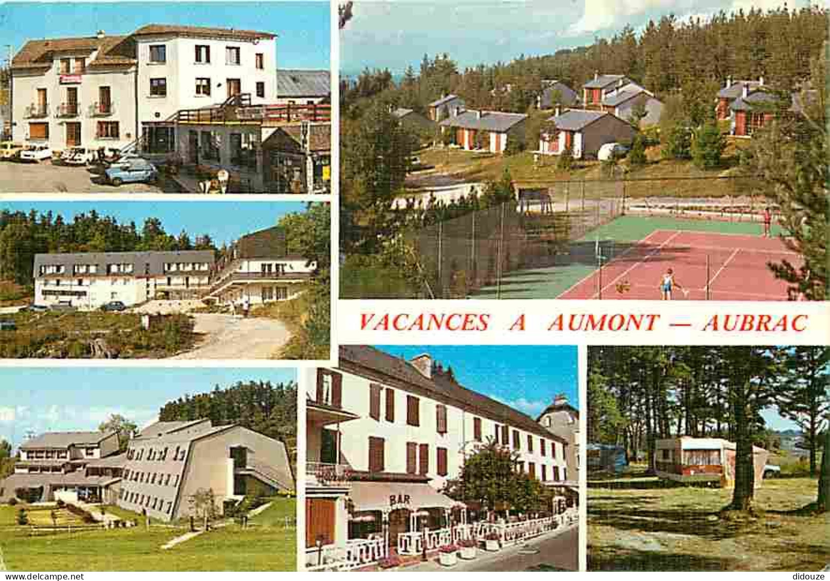 Carte Postale - 48 - Aumont Aubrac - Multivues - Tennis - CPM - Voir Scans Recto-Verso - Poscard - Carta Postal -  Postk