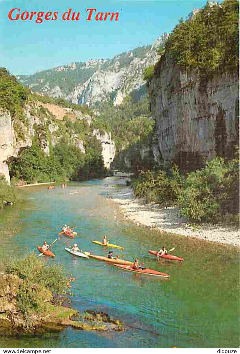 Carte Postale - 48 - Les Gorges du Tarn - Descente en Canoes-Kayaks dans les Détroits des Gorges du Tarn - CPM - Voir Sc