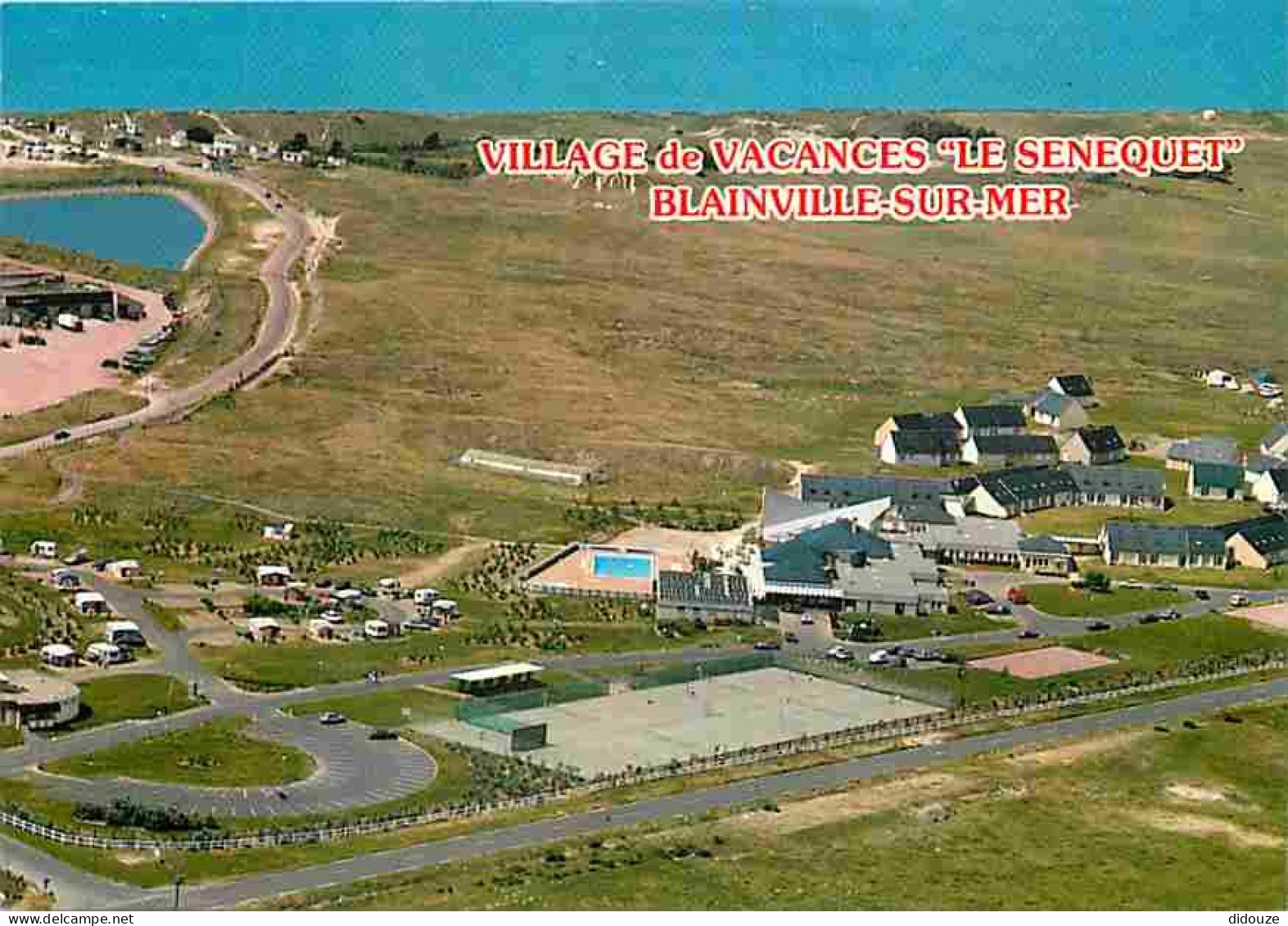 Carte Postale - 50 - Blainville sur Mer - C.F.V - Fédération Le Senequet - Vue aérienne - CPM - Voir Scans Recto-Verso -