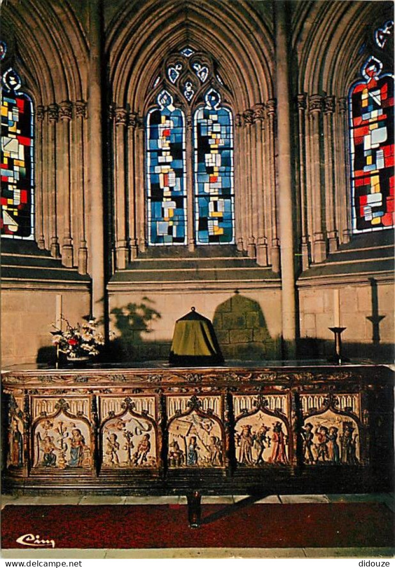 Carte Postale - 50 - Saint Sauveur le Vicomte - L'Abbaye Sainte Marie Madeleine Postel - Autel bois polychrome du XVe s.